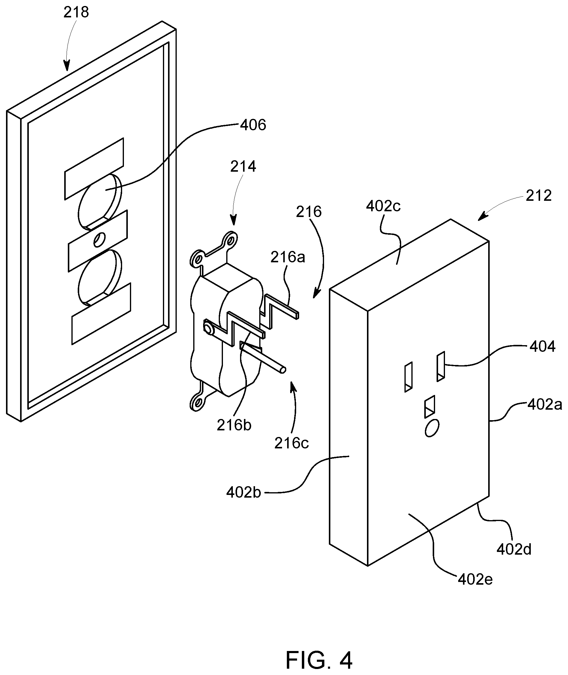 Patent US12567727 Figure 6 – Electrical outlet system