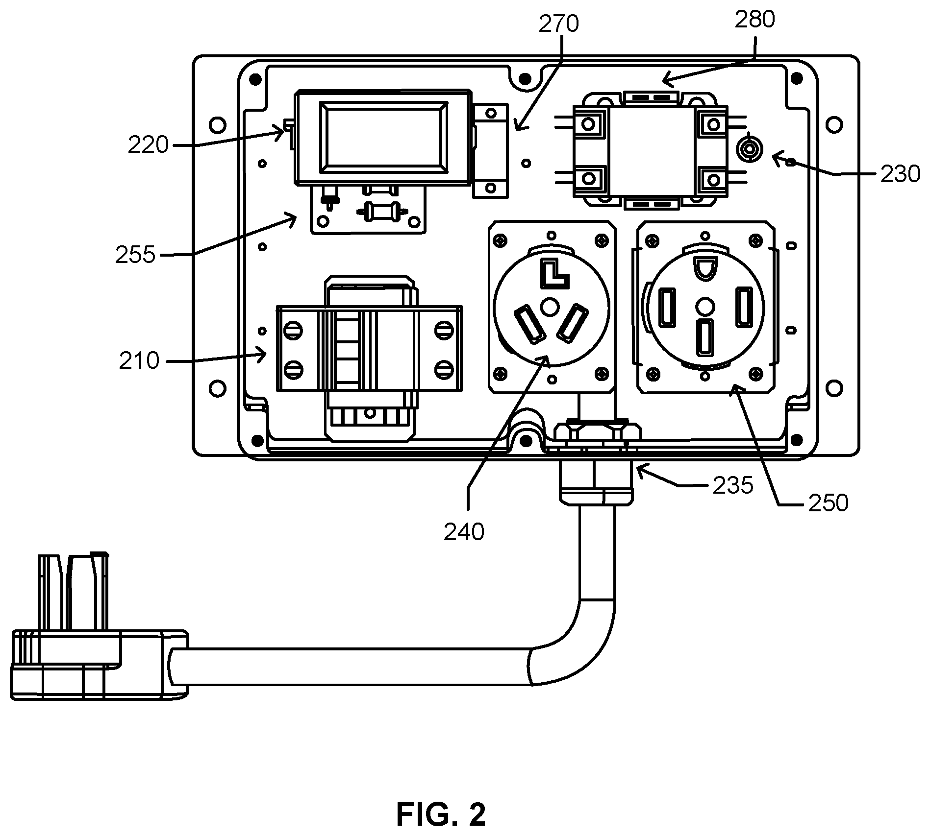 Patent US12567728 Figure 2 – Power sharing device