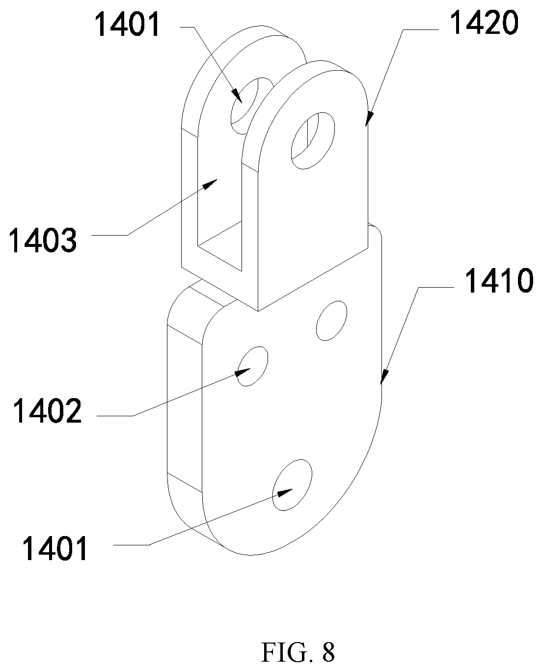 Patent US12567729 Figure 8 – Composite crossarm and power transmission tower