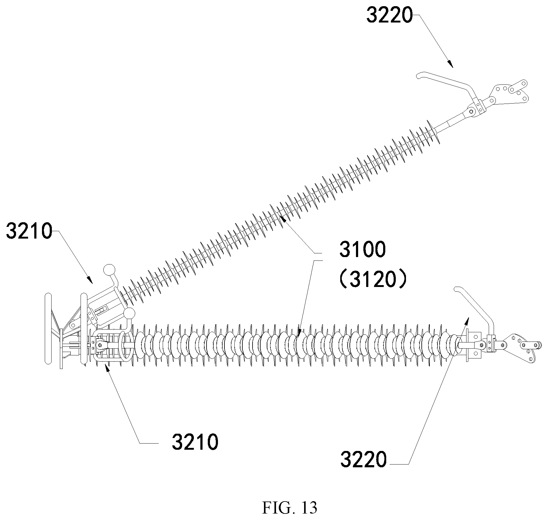 Patent US12567729 Figure 13 – Composite crossarm and power transmission tower
