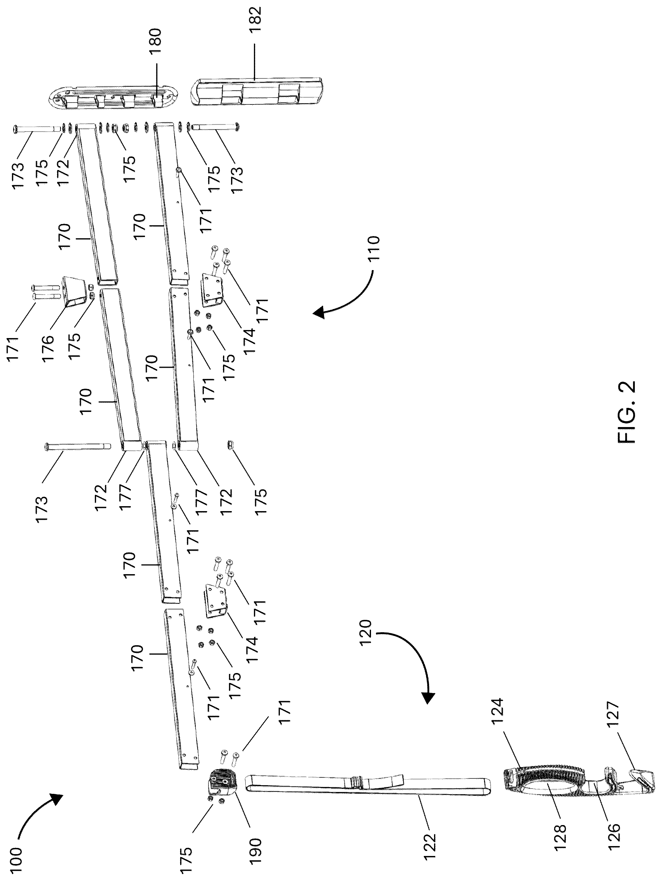 Patent US12567730 Figure 2 – Modular charging cable support arm