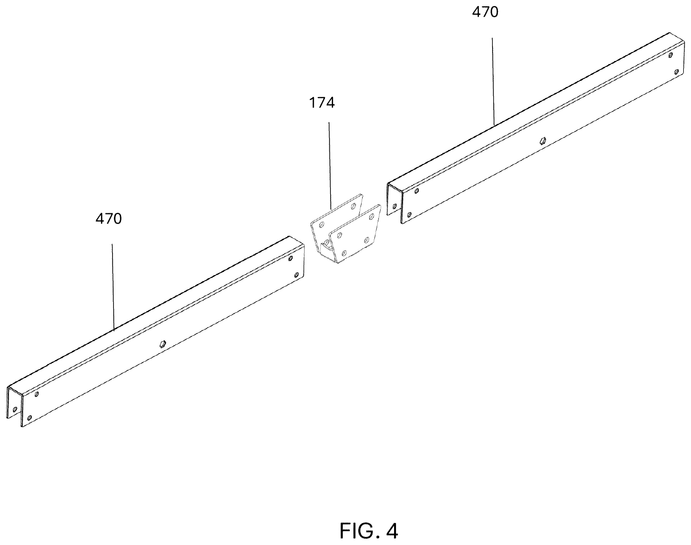 Patent US12567730 Figure 4 – Modular charging cable support arm