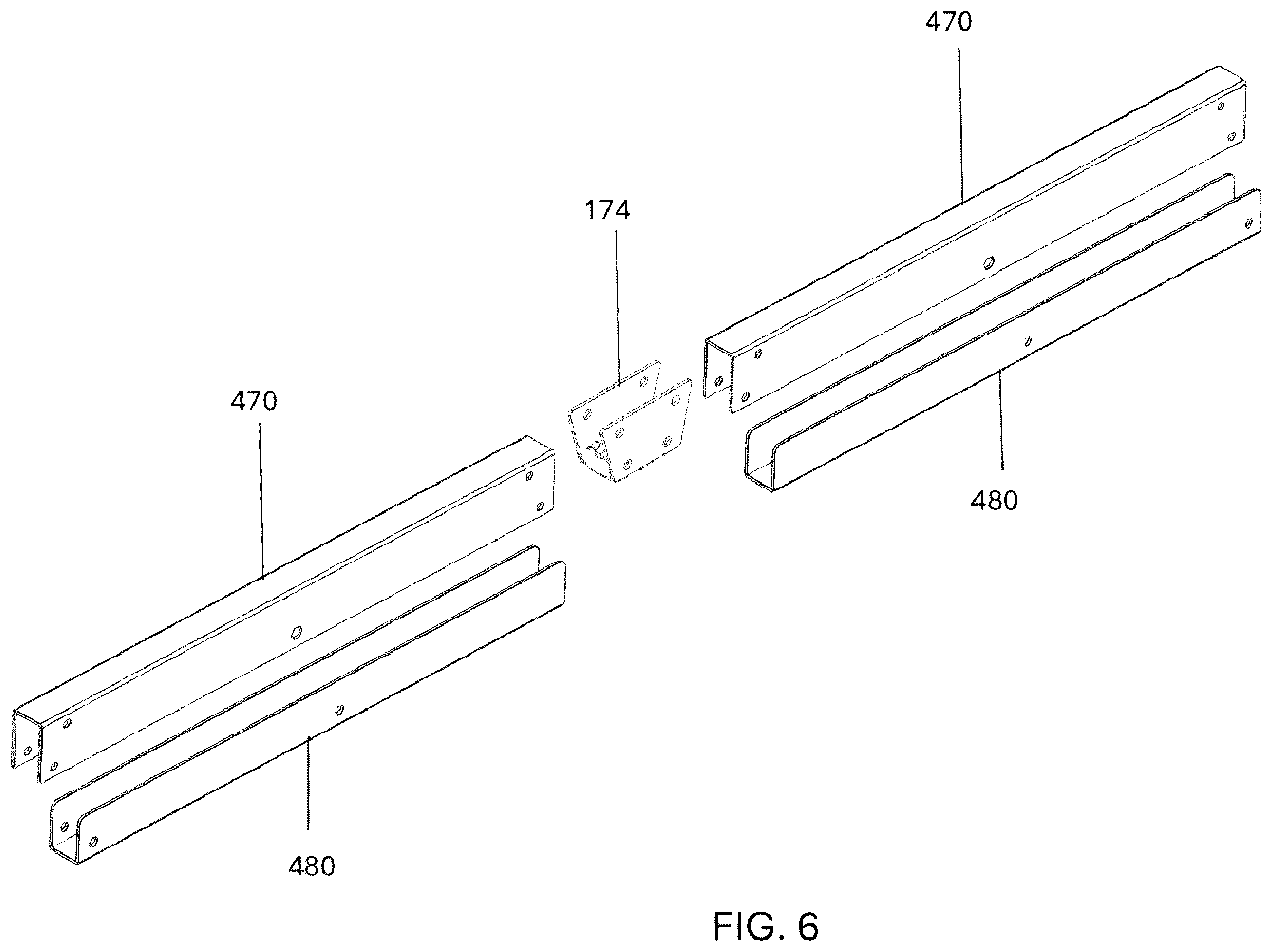 Patent US12567730 Figure 6 – Modular charging cable support arm