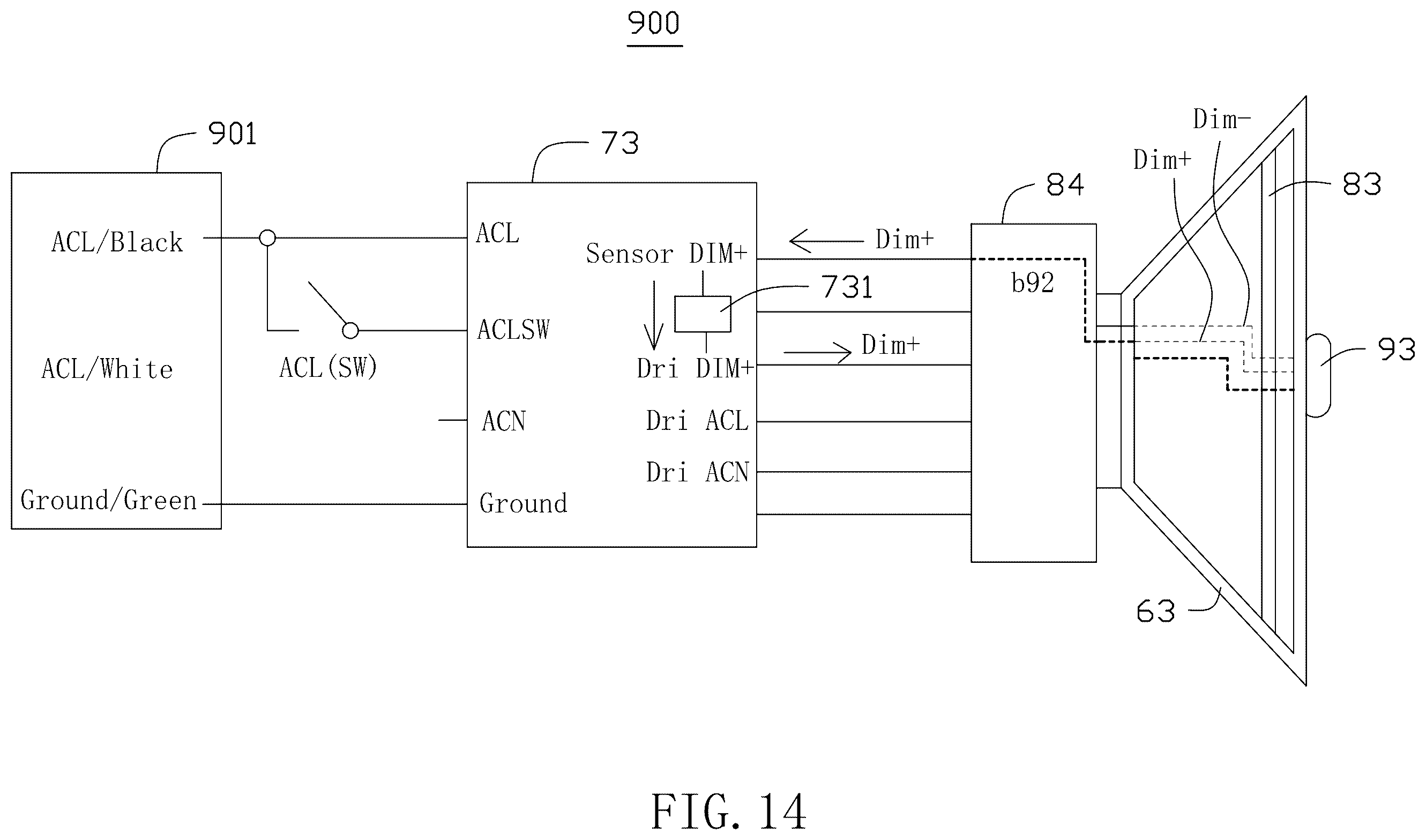 Patent US12567760 Figure 8 – LED lamp drive system with emergency power supply thereof