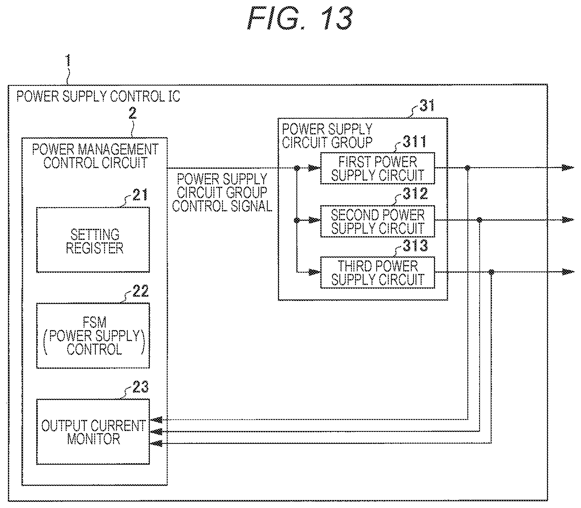 Patent US12567763 Figure 8 – Power supply control device