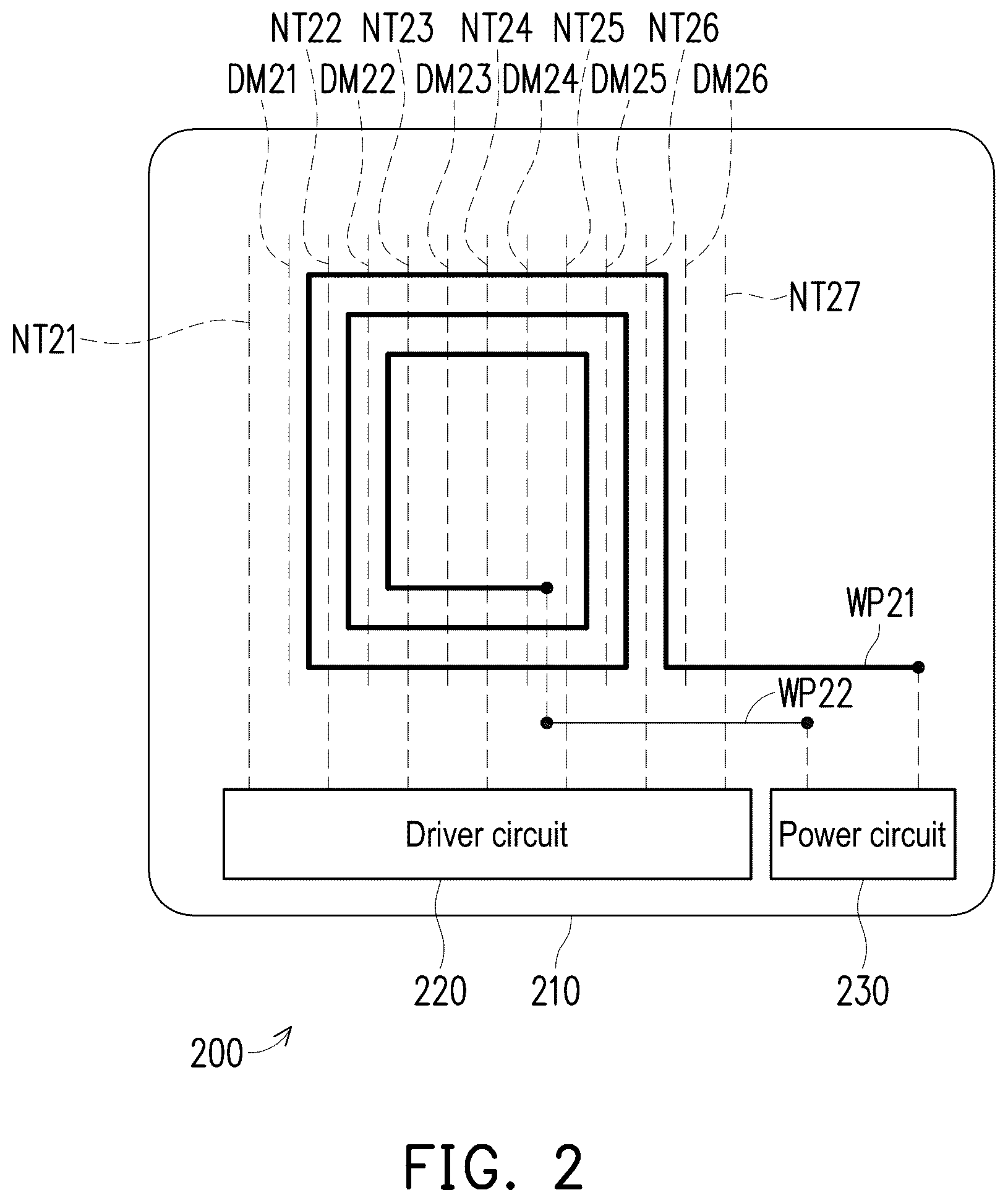 Patent US12567766 Figure 2 – Electronic device and panel with wireless power function