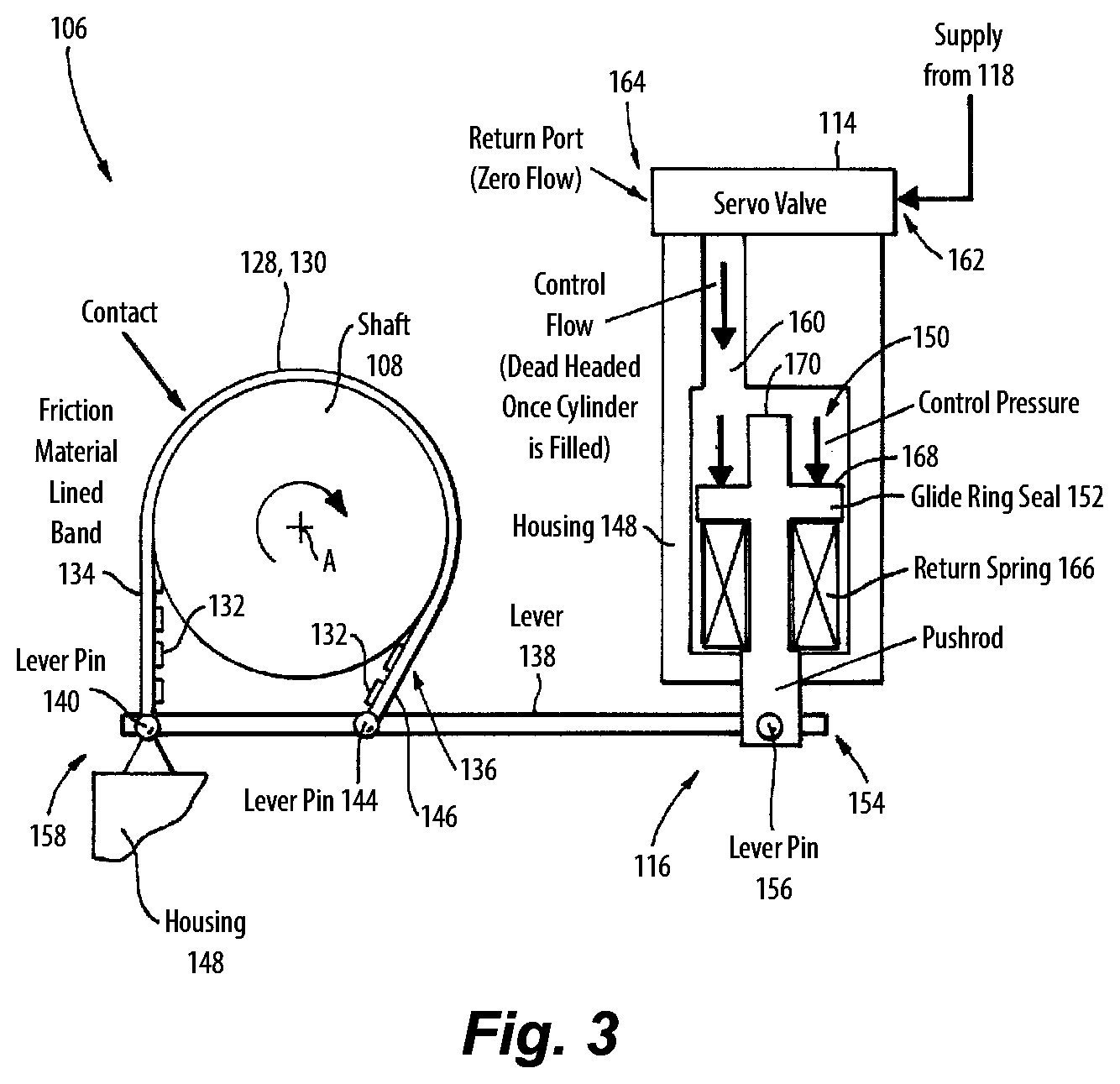 Patent US12567781 Figure 2 – Permanent motor generator band brakes