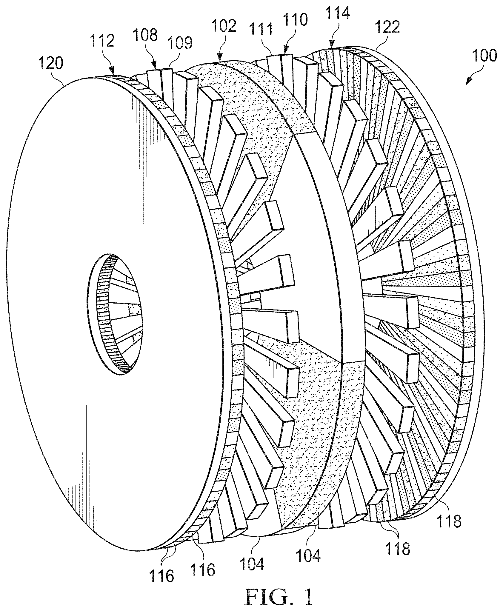 Patent US12567789 Figure 1 – Dual-rotor axial flux magnetic gear and related apparatus and systems