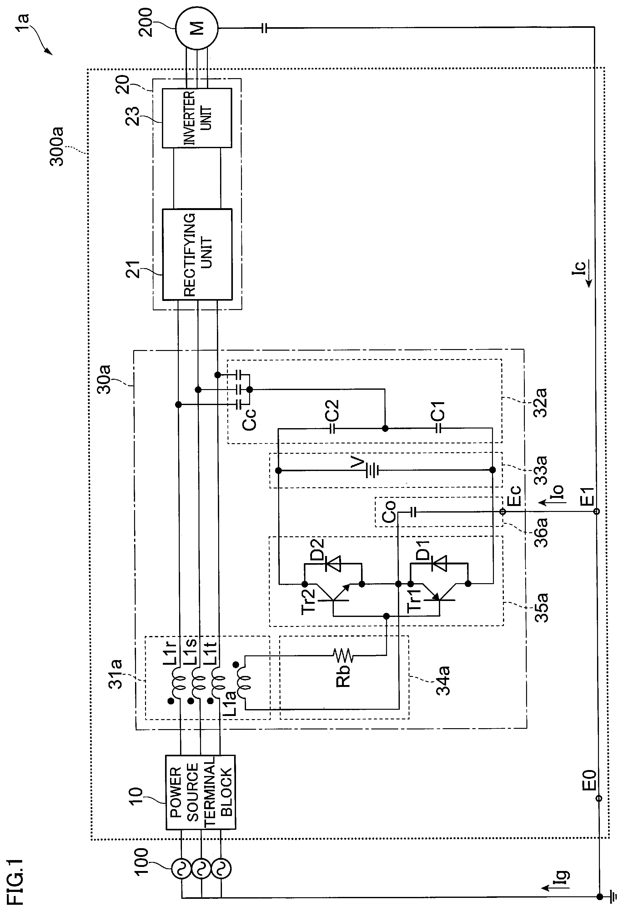 Patent US12567795 — Noise reduction circuitry, load system and power conversion device — Figure 1