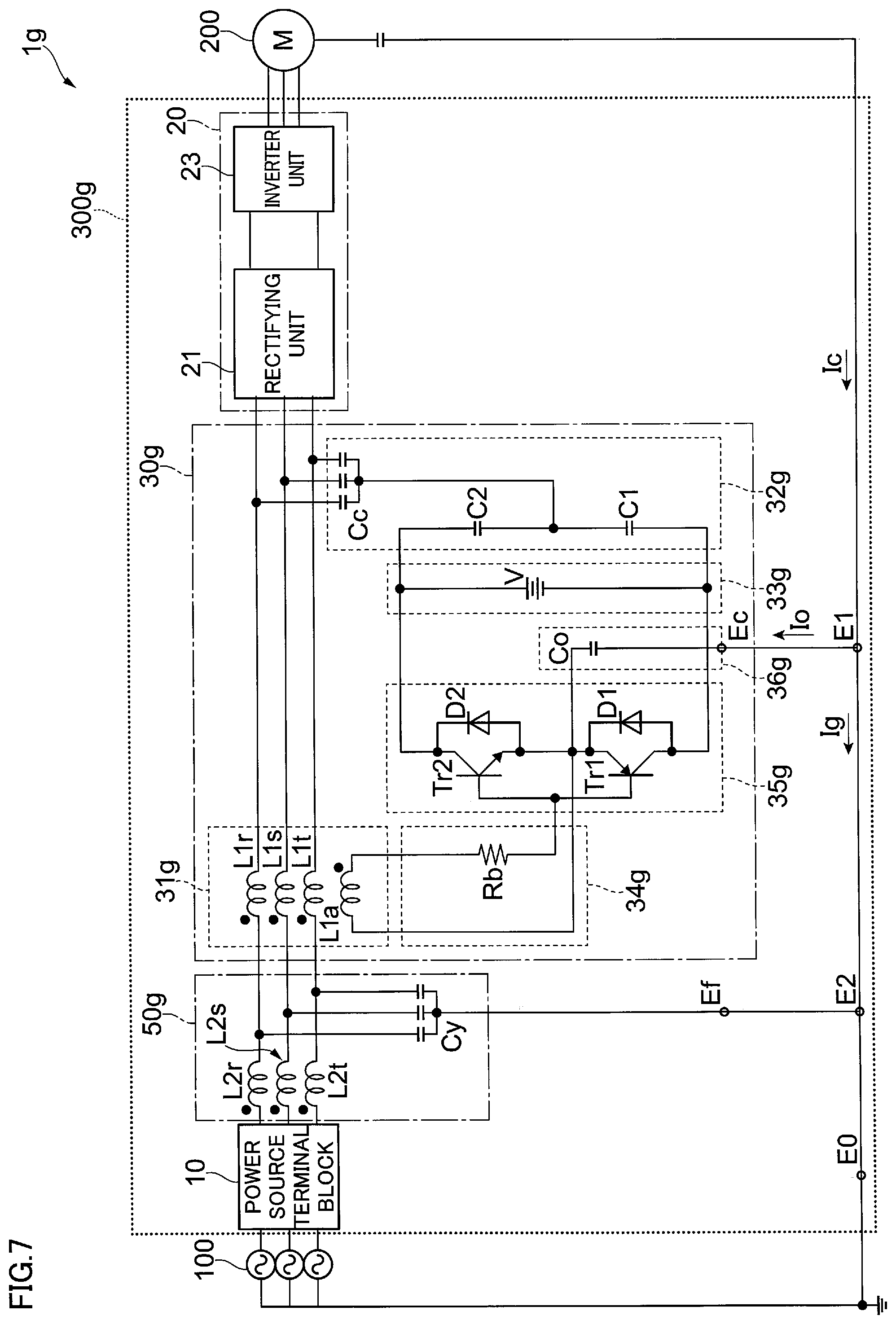 Patent US12567795 Figure 7 – Noise reduction circuitry, load system and power conversion device