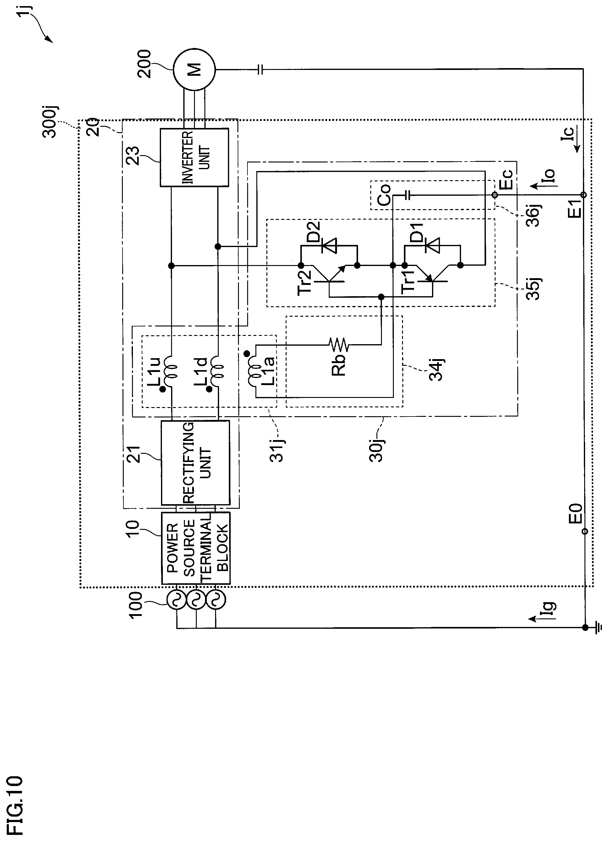 Patent US12567795 Figure 10 – Noise reduction circuitry, load system and power conversion device