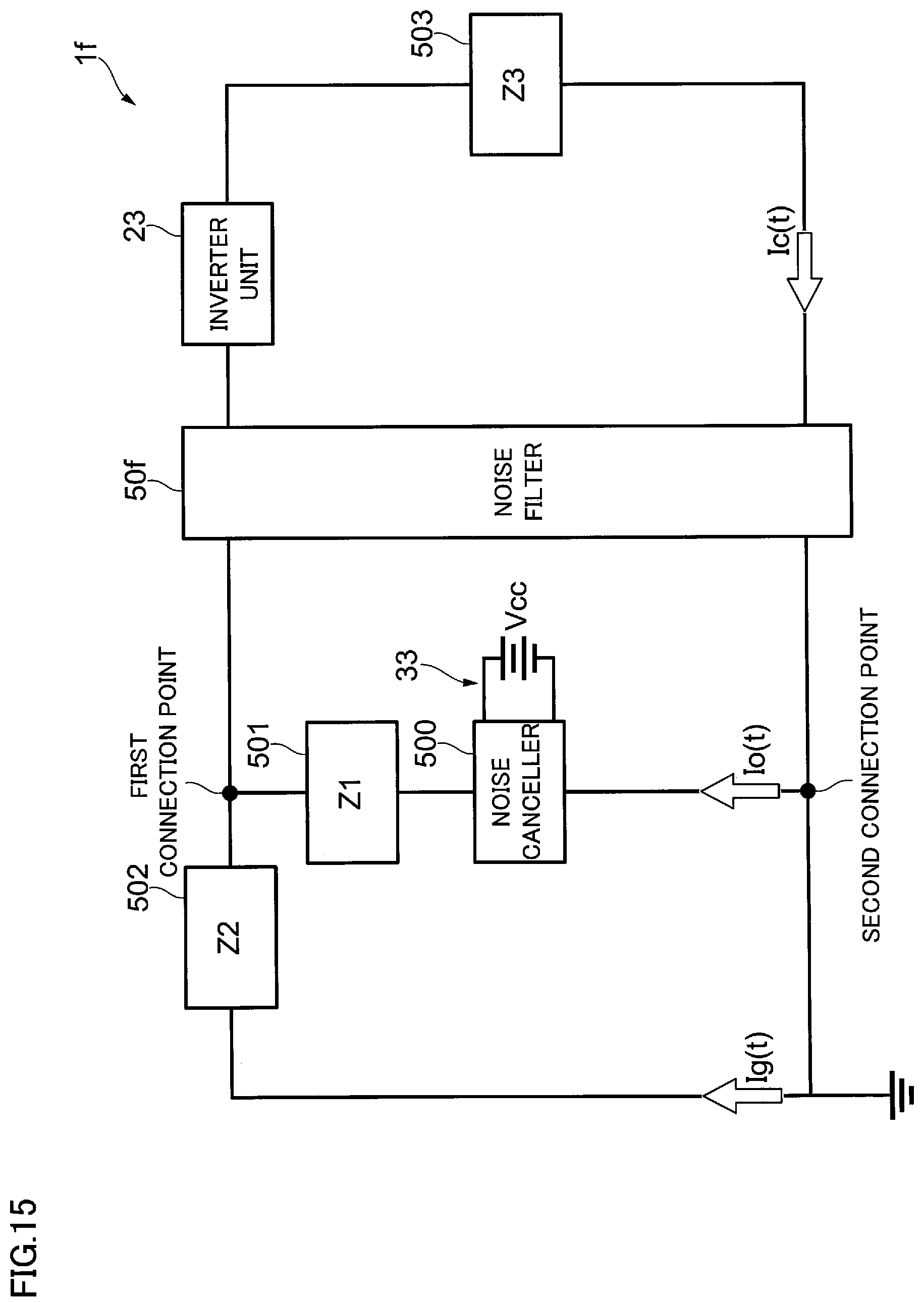 Patent US12567795 Figure 15 – Noise reduction circuitry, load system and power conversion device