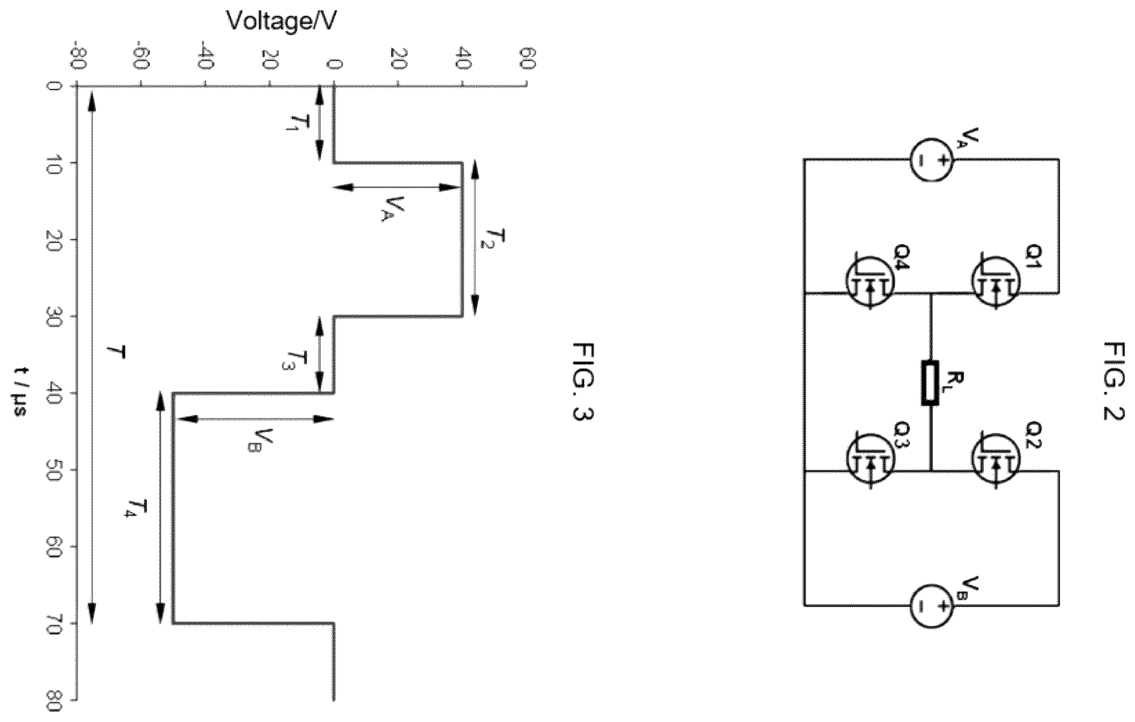 Patent US12567815 Figure 2 – Direct current to asymmetrical square wave alternating current converter