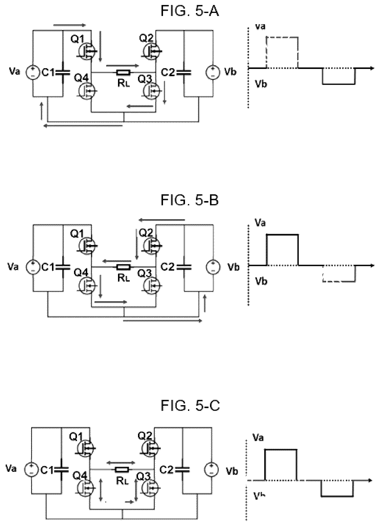 Patent US12567815 Figure 4 – Direct current to asymmetrical square wave alternating current converter