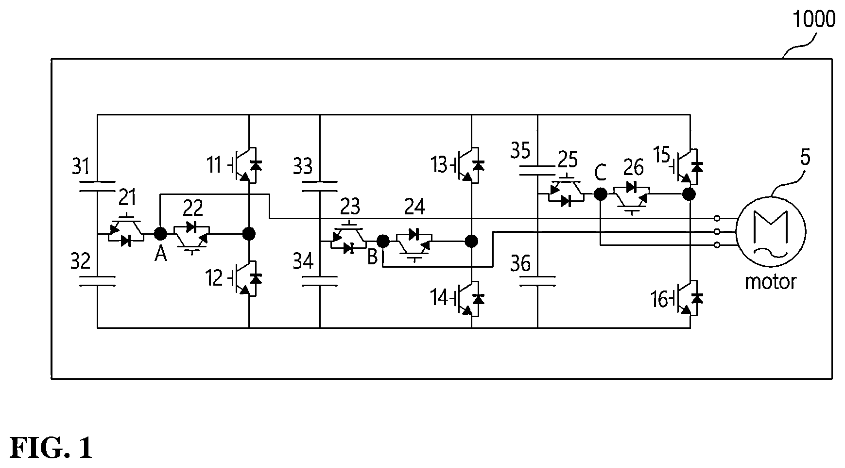 Patent US12567822 — Apparatus and method of controlling a motor — Figure 1