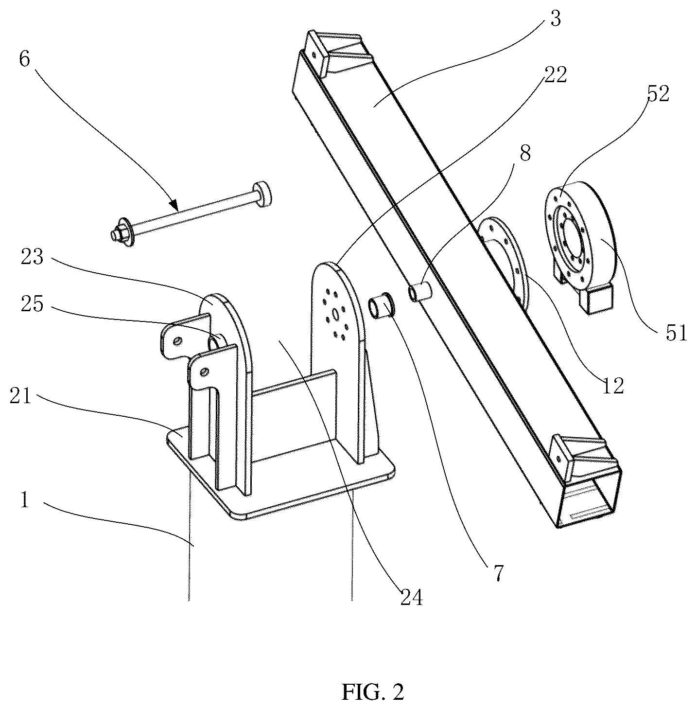 Patent US12567828 Figure 2 – Flexible tracking bracket