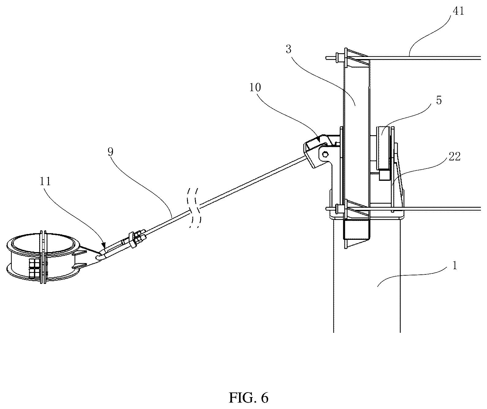 Patent US12567828 Figure 6 – Flexible tracking bracket