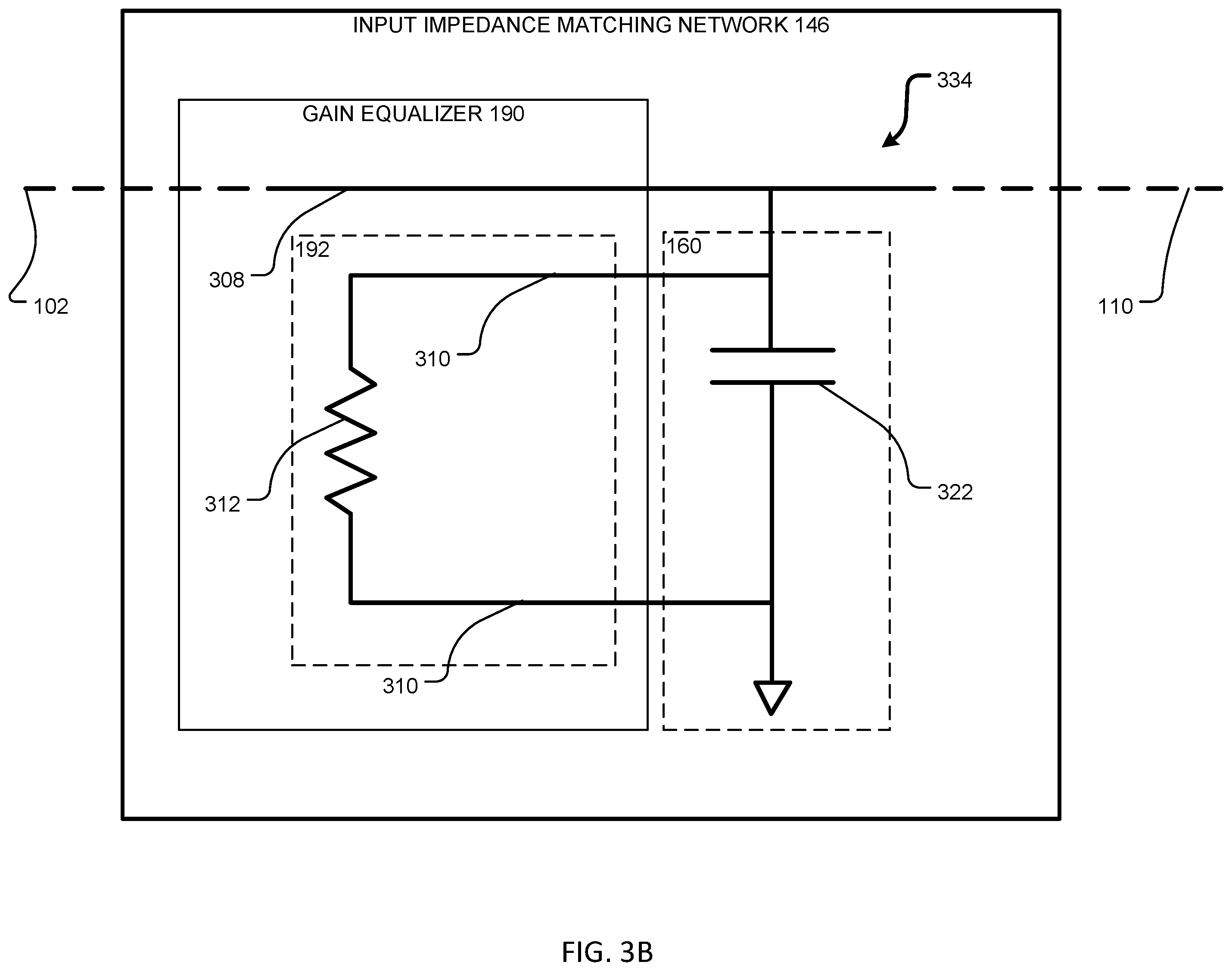 Patent US12567842 Figure 4 – Radio frequency power amplifier implementing a gain equalizer and a process of implementing the same