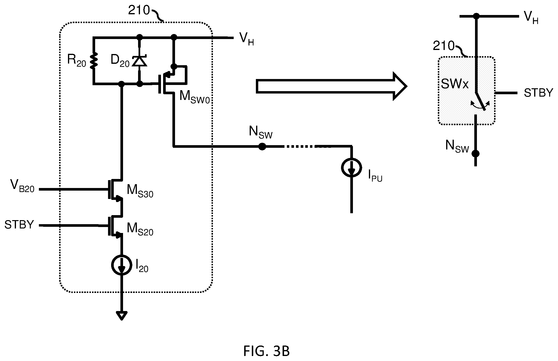 Patent US12567859 Figure 7 – Circuits and methods for leakage reduction in MOS devices