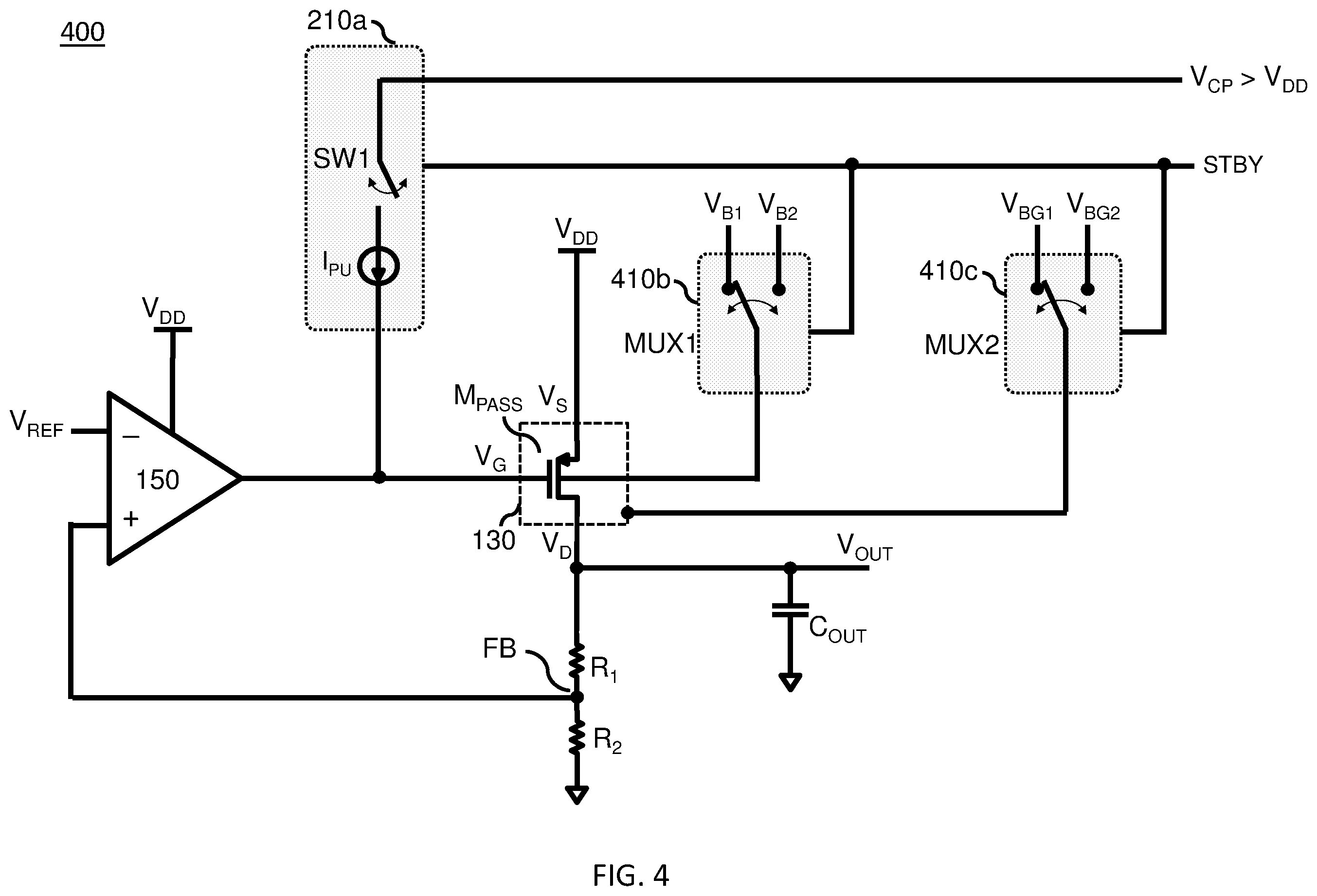 Patent US12567859 Figure 8 – Circuits and methods for leakage reduction in MOS devices