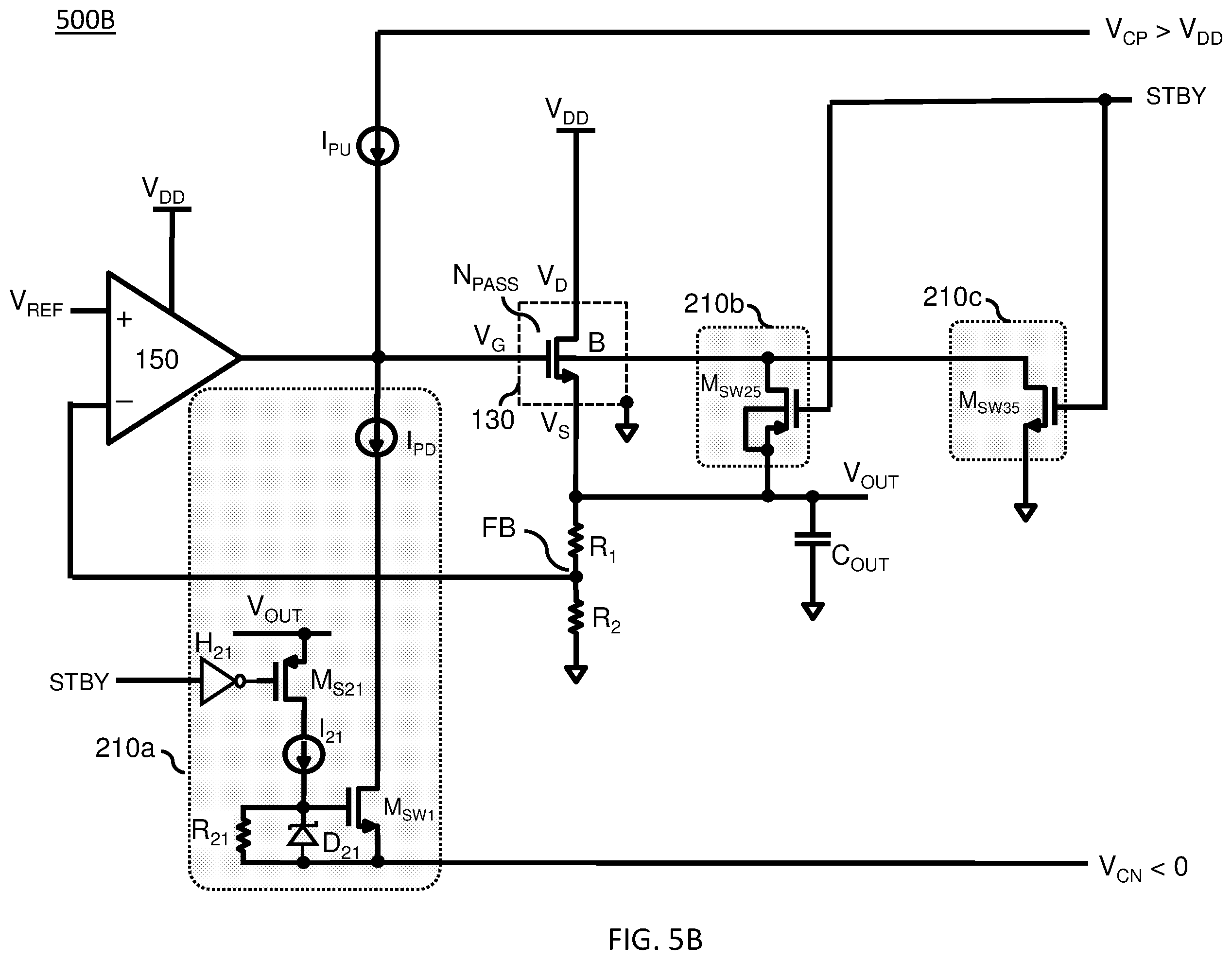 Patent US12567859 Figure 10 – Circuits and methods for leakage reduction in MOS devices