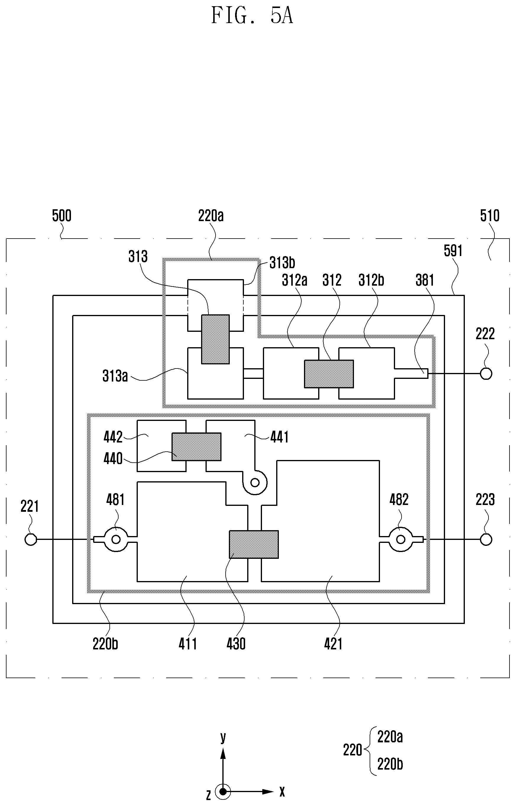 Patent US12567877 Figure 11 – Electronic device having diplexer of stacked structure