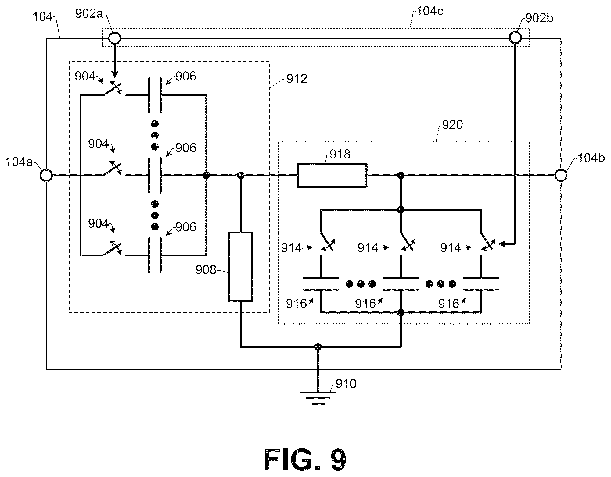 Patent US12567879 Figure 18 – Variable bandpass filter in ultra-wideband radio