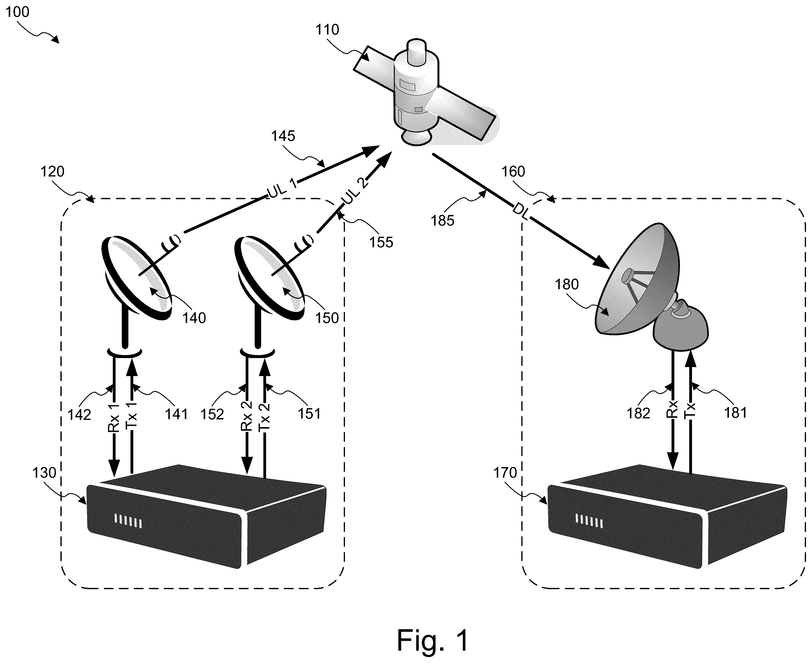 Patent US12567928 Figure 1 – Coherent transmission via multiple antennas