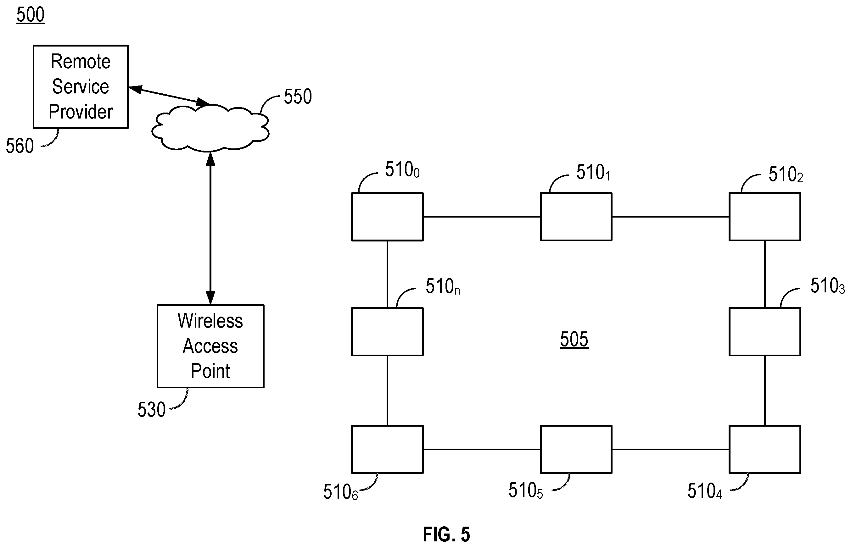 Patent US12567943 Figure 5 – Mitigating digital interference within radio frequency circuitry