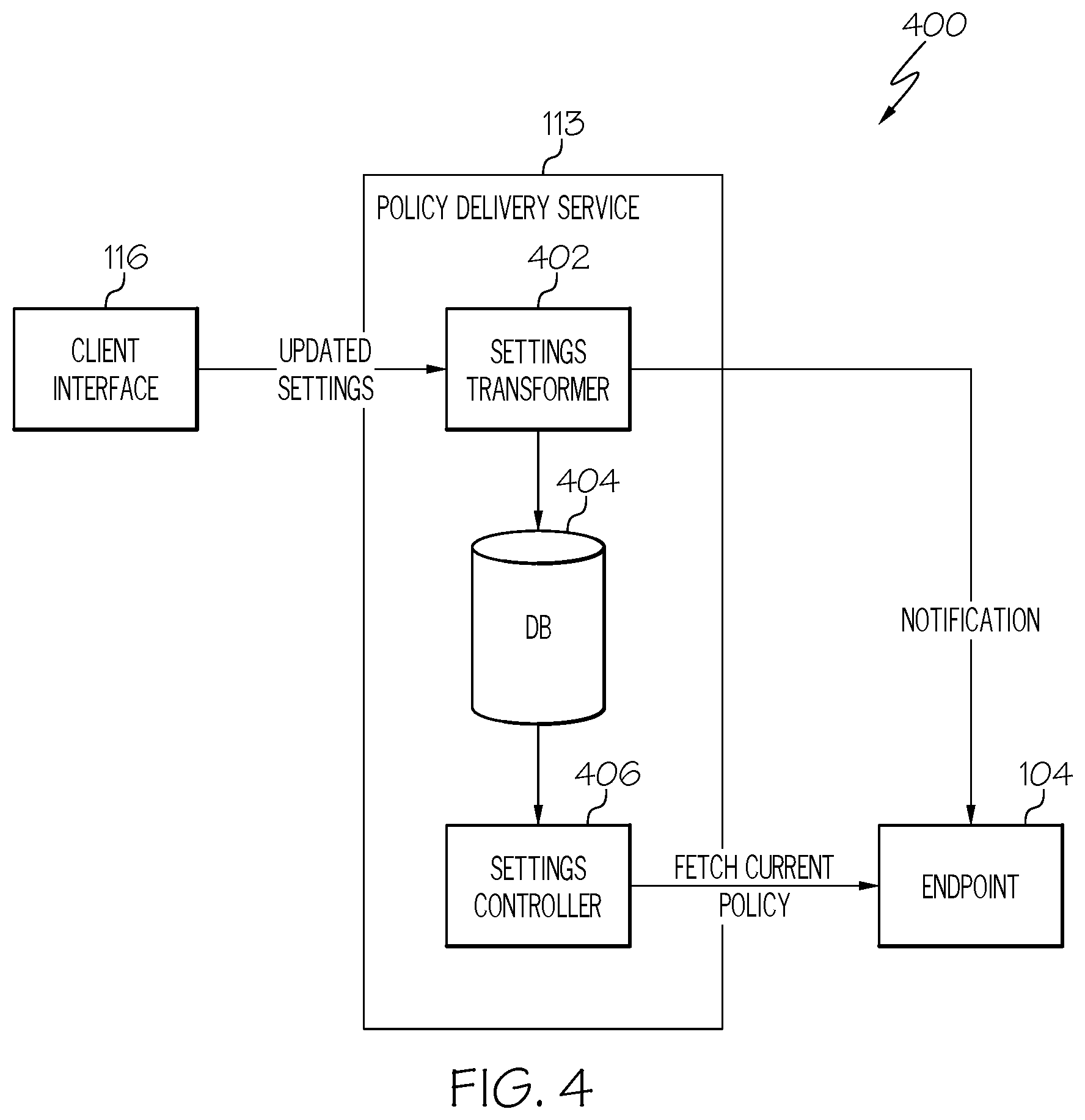 Patent US12568020 Figure 5 – Endpoint computer configuration management