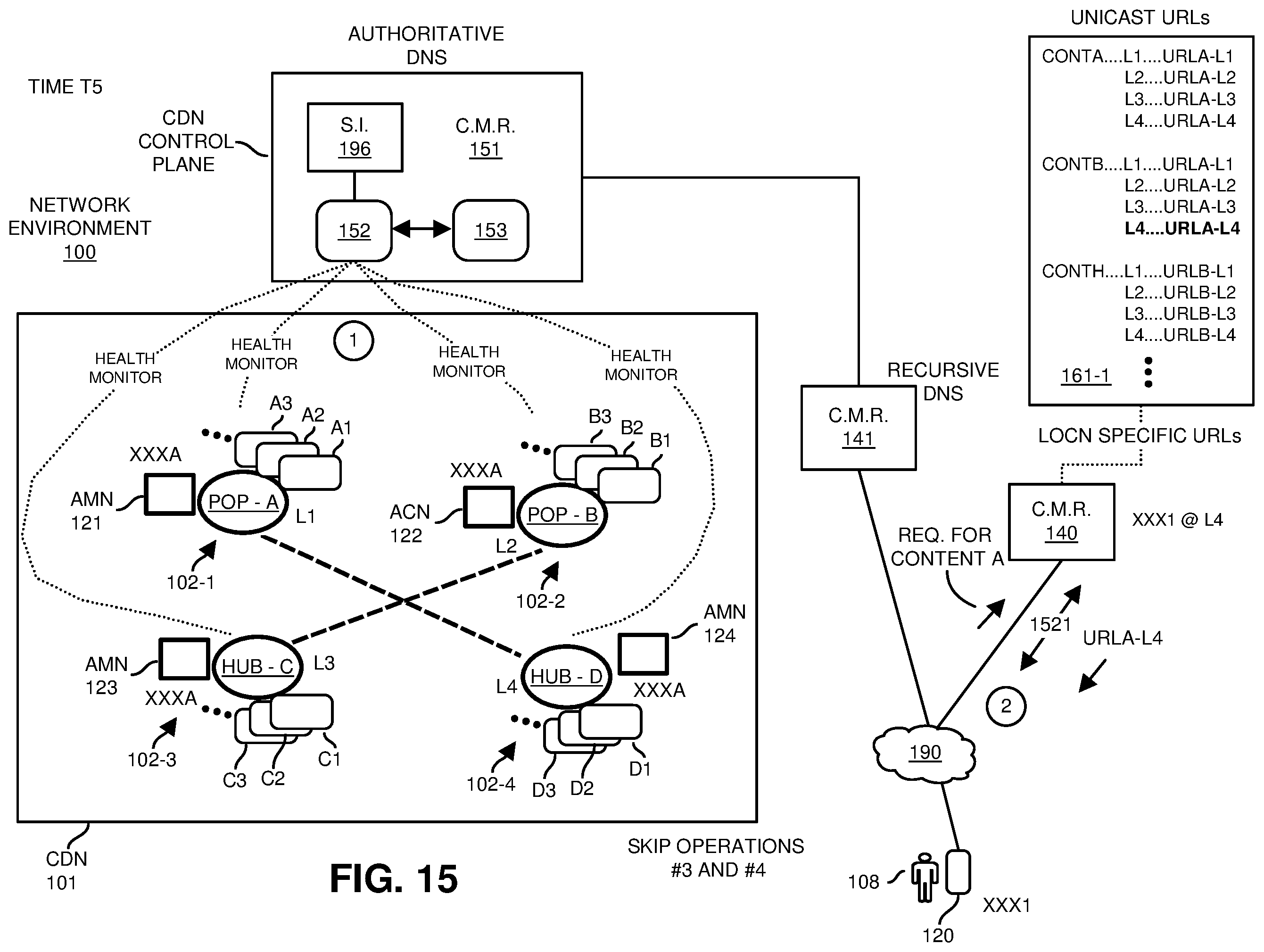 Patent US12568038 Figure 15 – Dynamic anycast client routing and health management