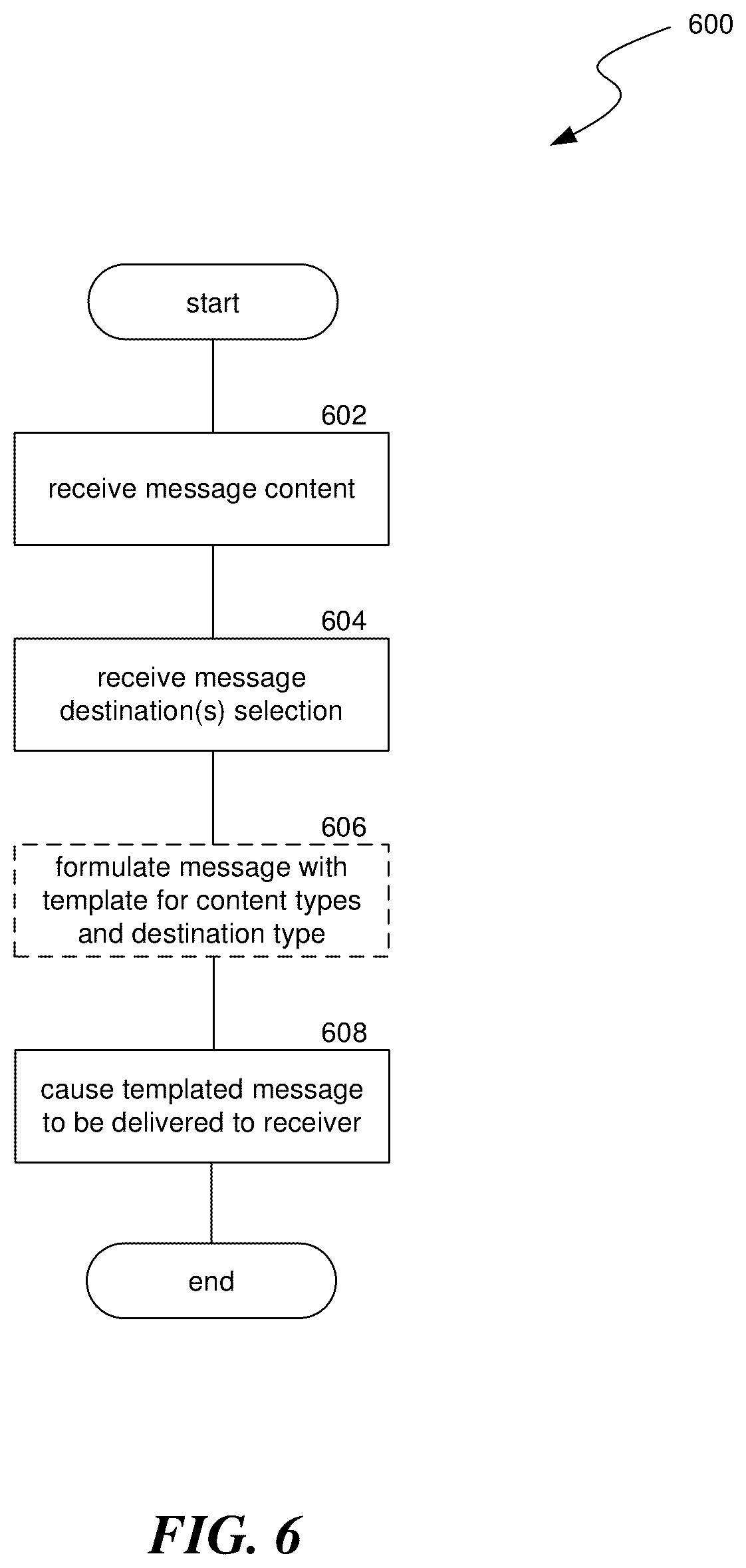 Patent US12568057 Figure 8 – Artificial reality messaging with destination selection