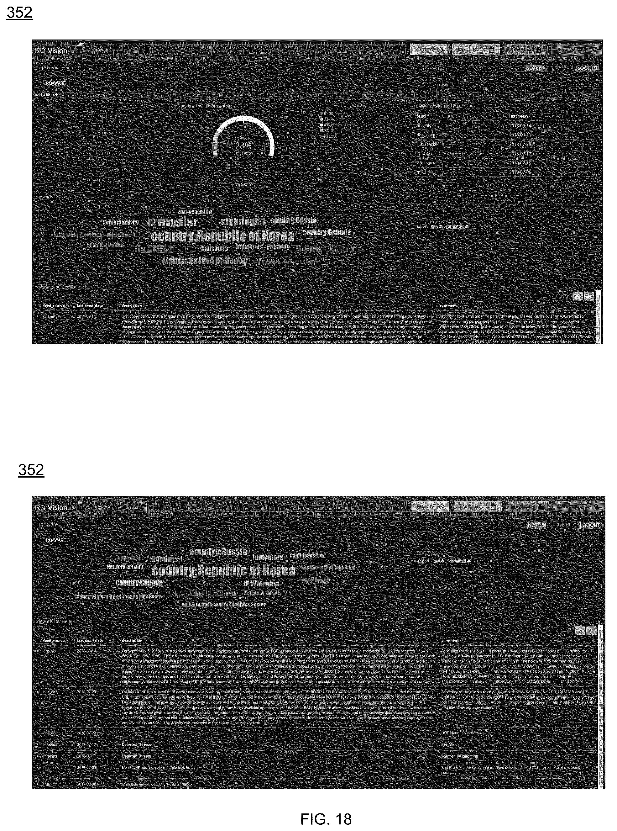Patent US12568110 Figure 18 – Threat mitigation system and method