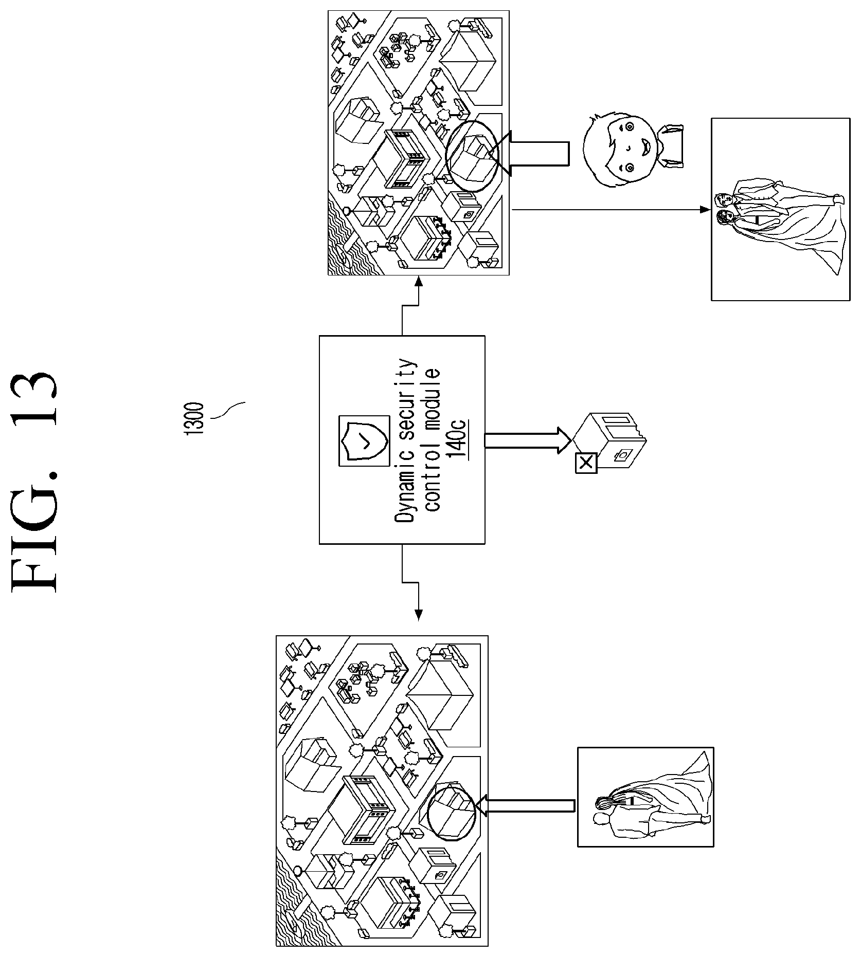Patent US12568119 Figure 13 – Method and electronic device for handling secure virtual event in virtual environment
