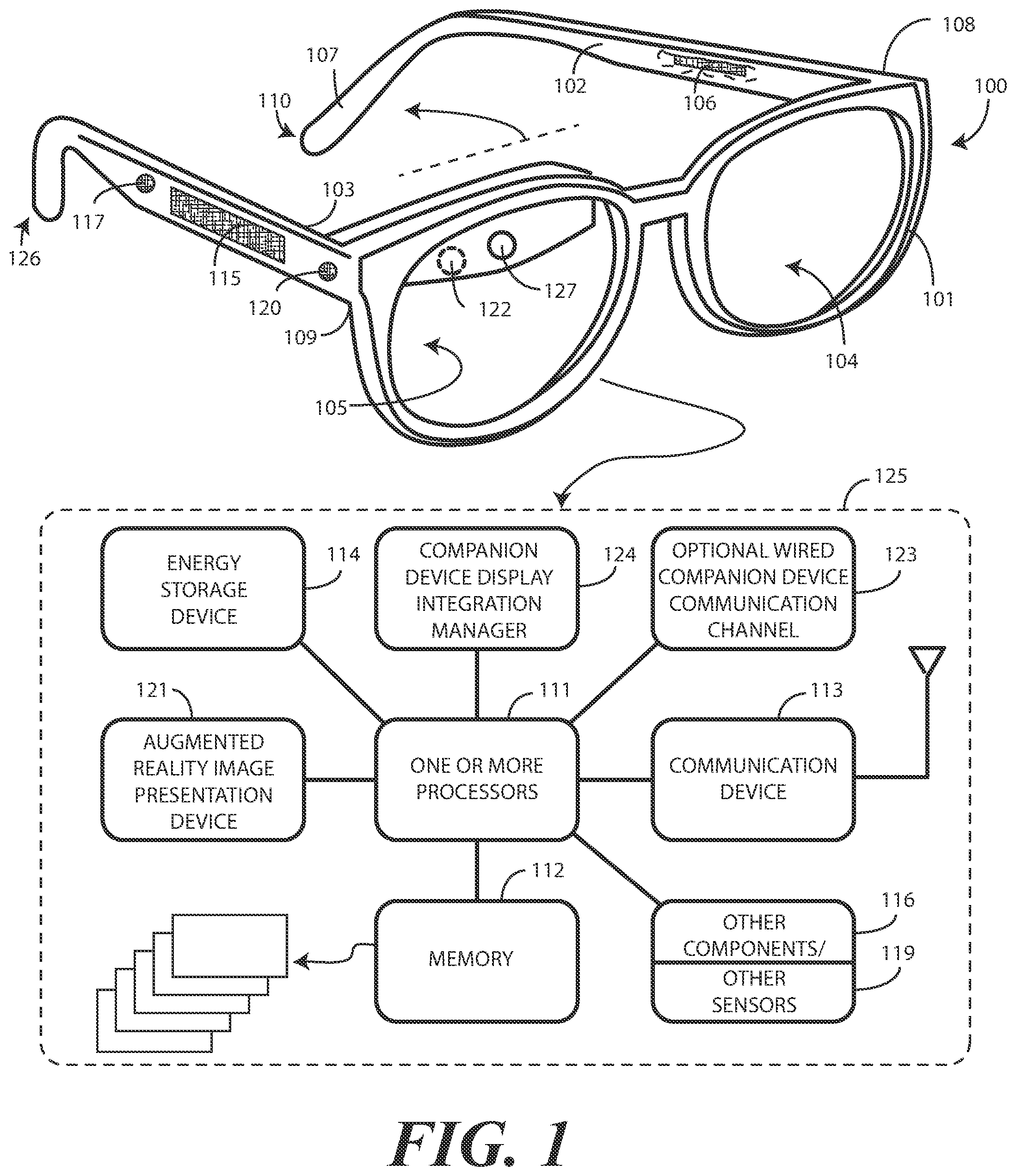 Patent US12568130 Figure 1 – Methods, systems, and devices for presenting content selection and verification presentations in a videoconference