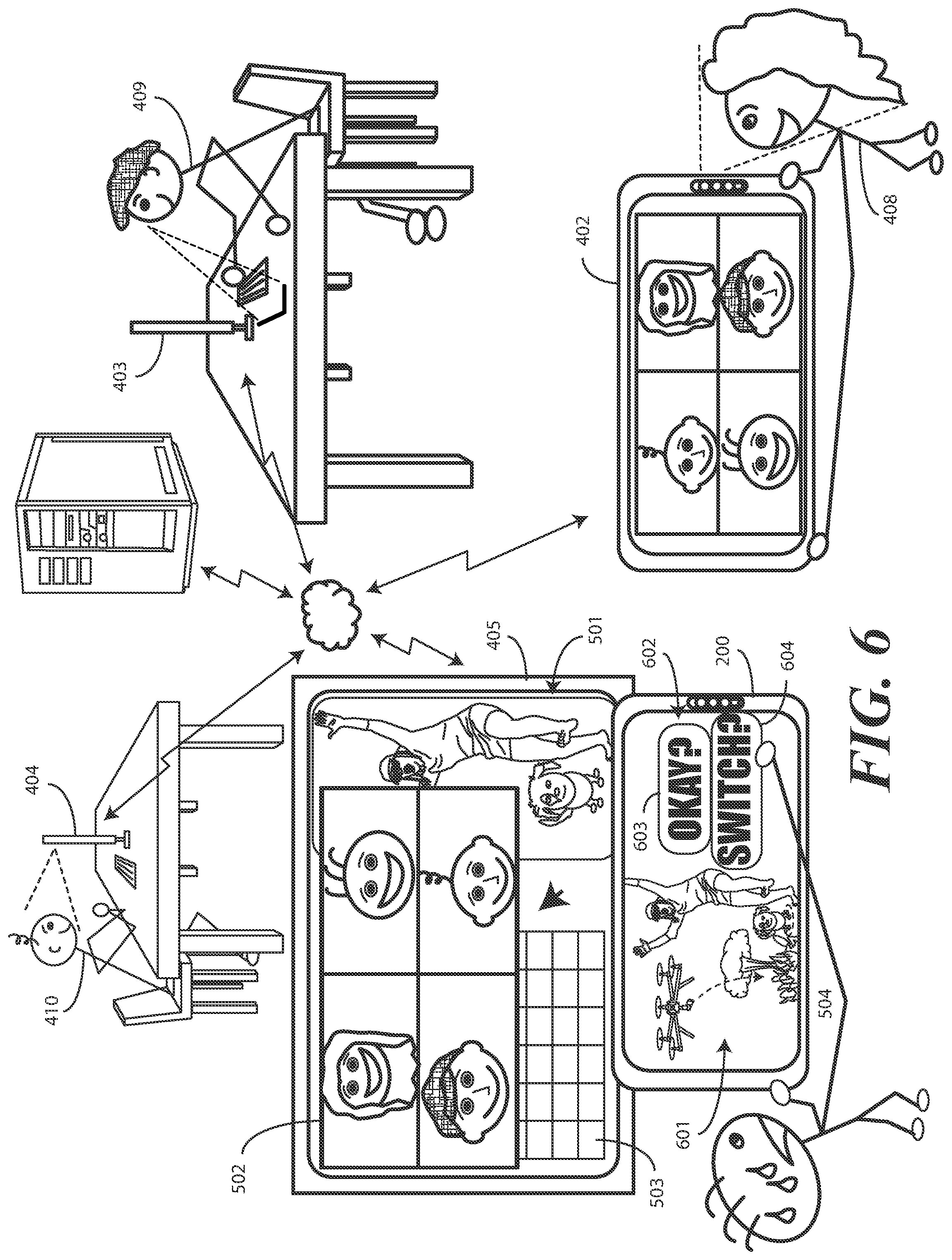 Patent US12568130 Figure 6 – Methods, systems, and devices for presenting content selection and verification presentations in a videoconference
