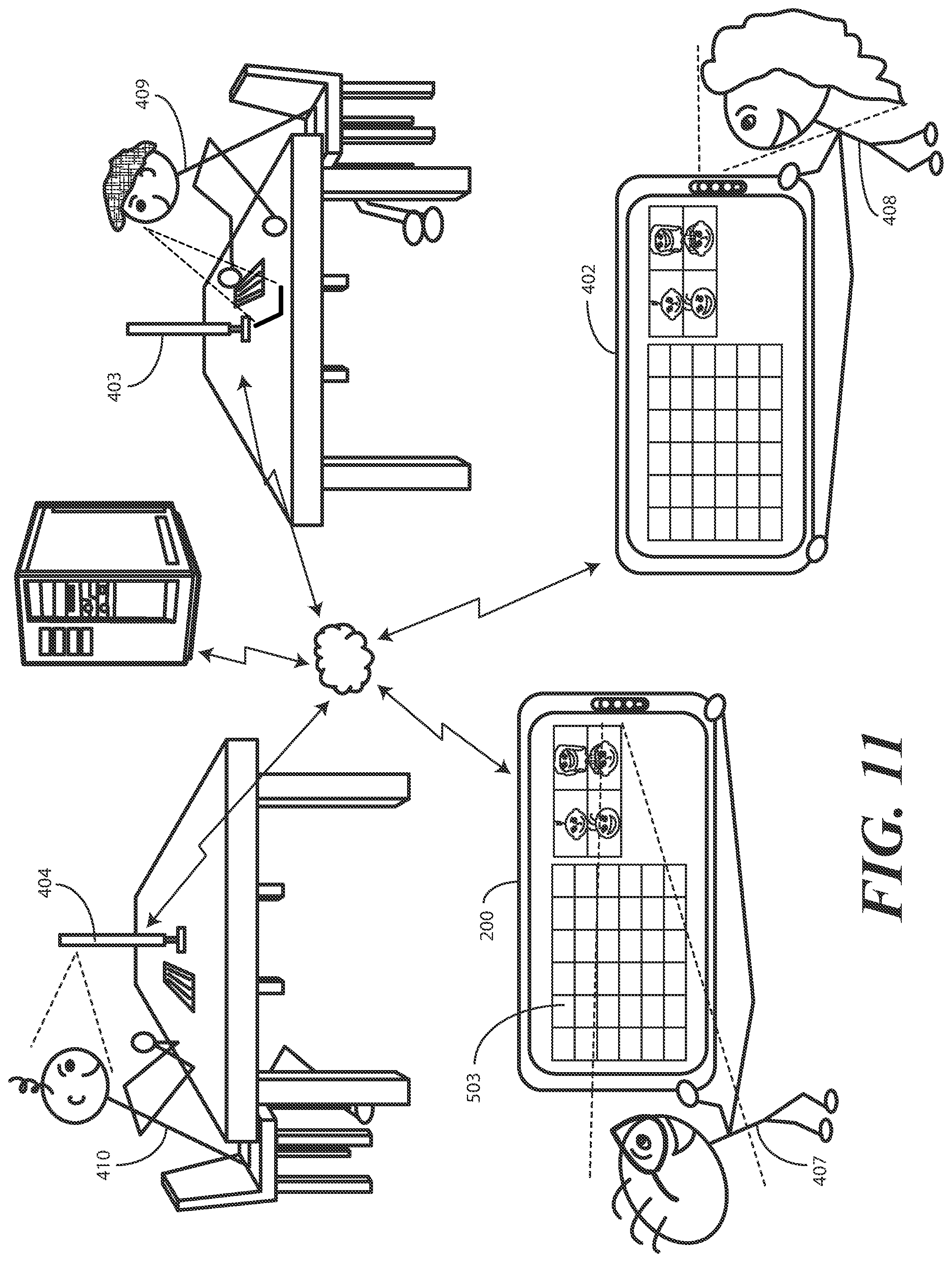 Patent US12568130 Figure 11 – Methods, systems, and devices for presenting content selection and verification presentations in a videoconference