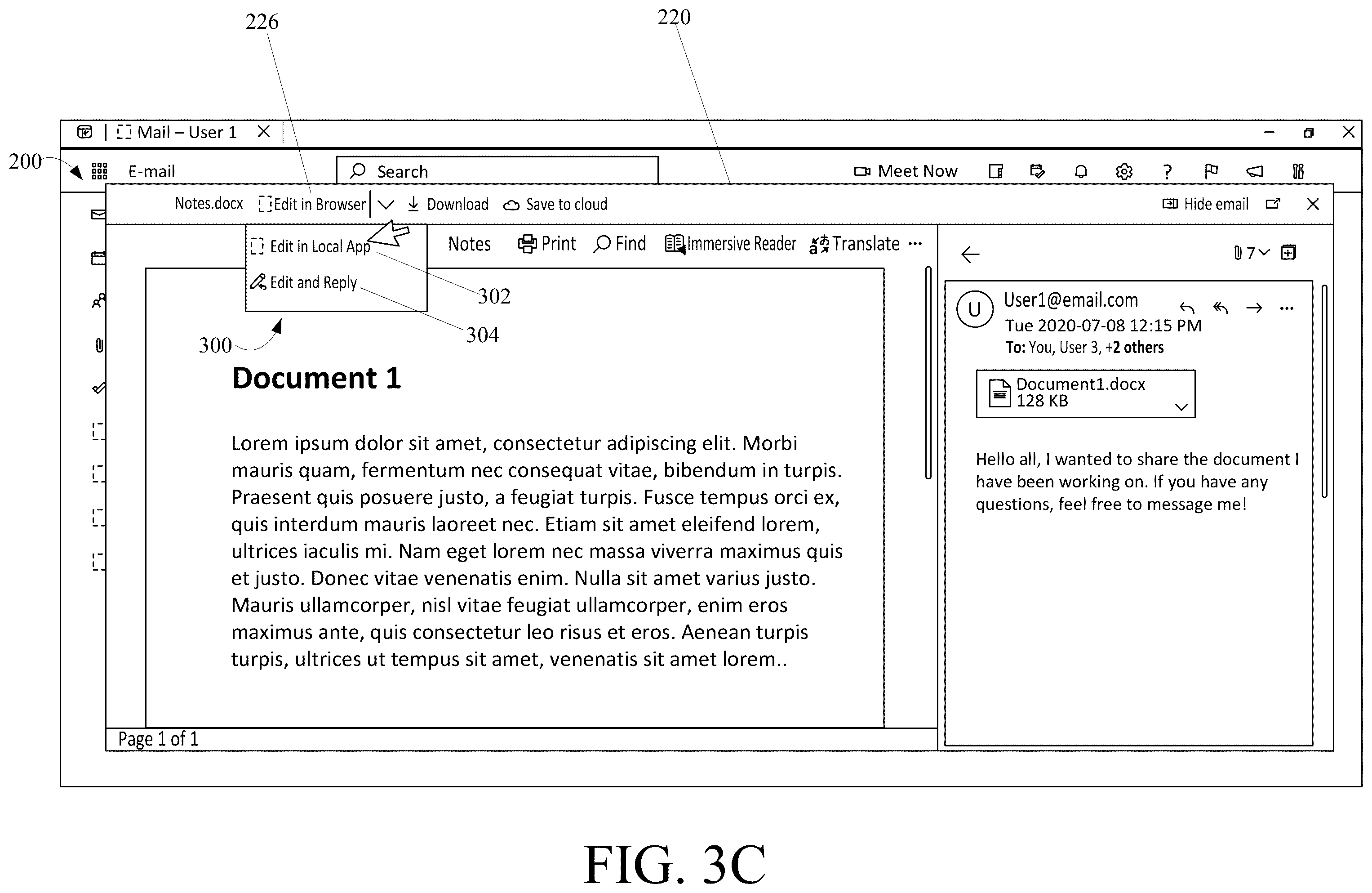 Patent US12568139 Figure 7 – Establishment of persistent connection between file attachments uploaded to cloud storage and associated electronic communications