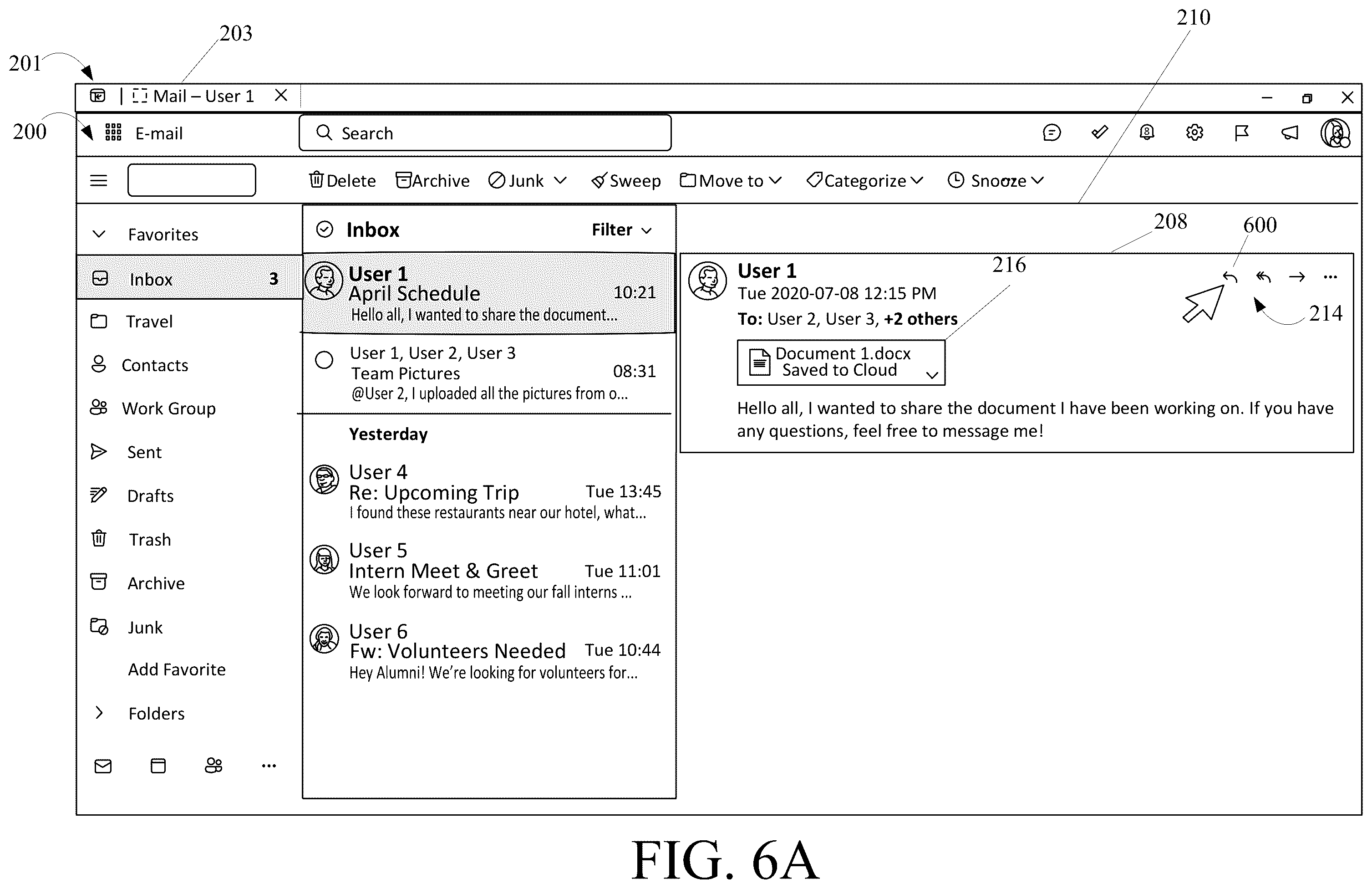 Patent US12568139 Figure 11 – Establishment of persistent connection between file attachments uploaded to cloud storage and associated electronic communications