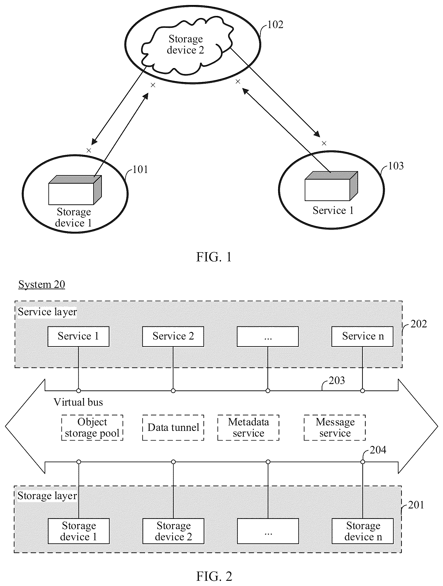Patent US12568140 Figure 1 – Using virtual bus to form virtual network