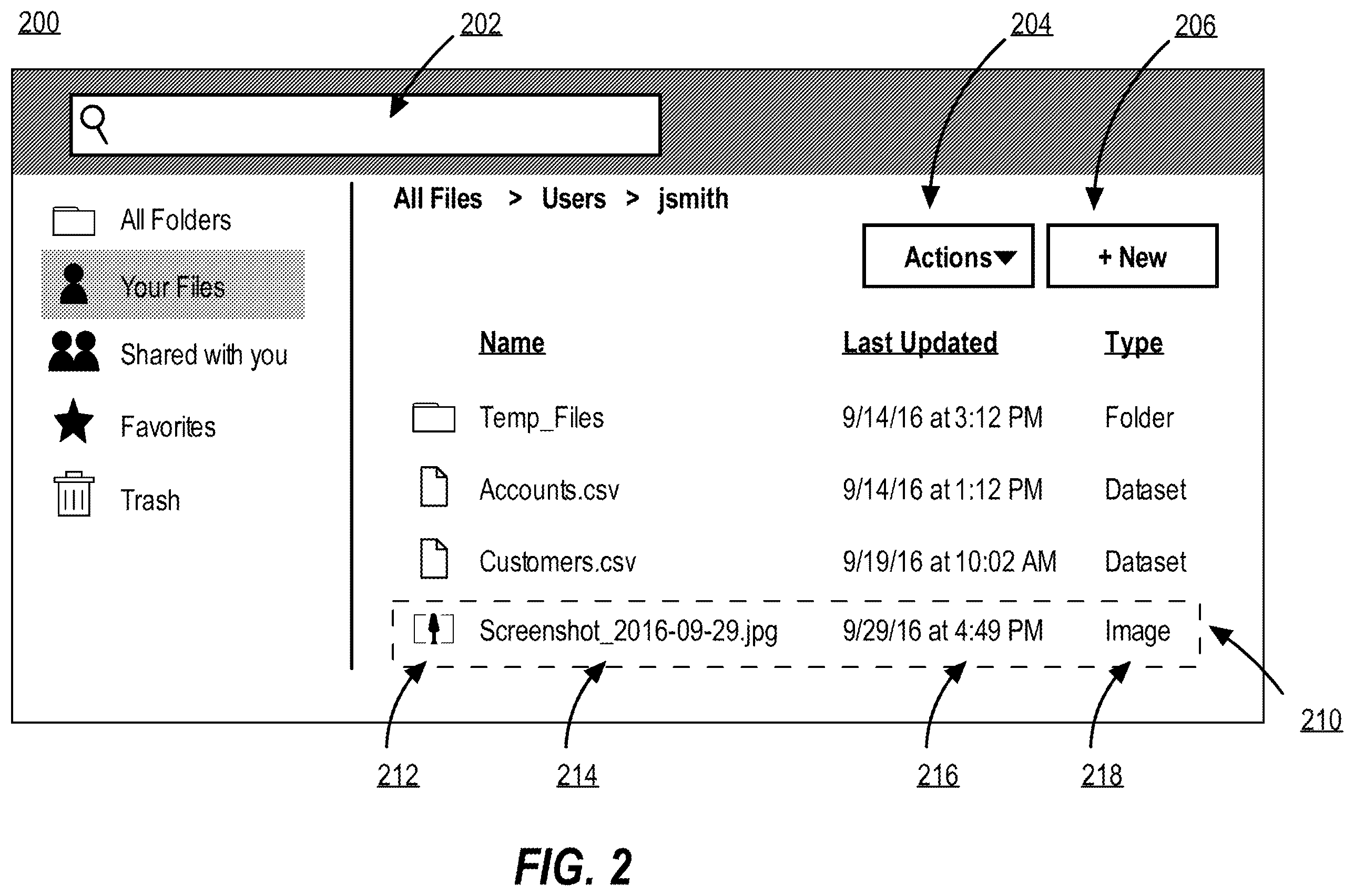 Patent US12568151 Figure 2 – Automatic discovery and registration of service applications for files introduced to a user interface