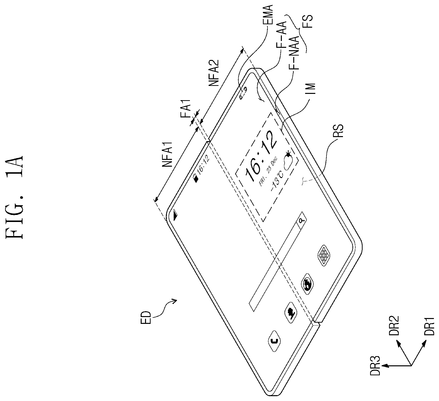 Patent US12568161 Figure 1 – Display device