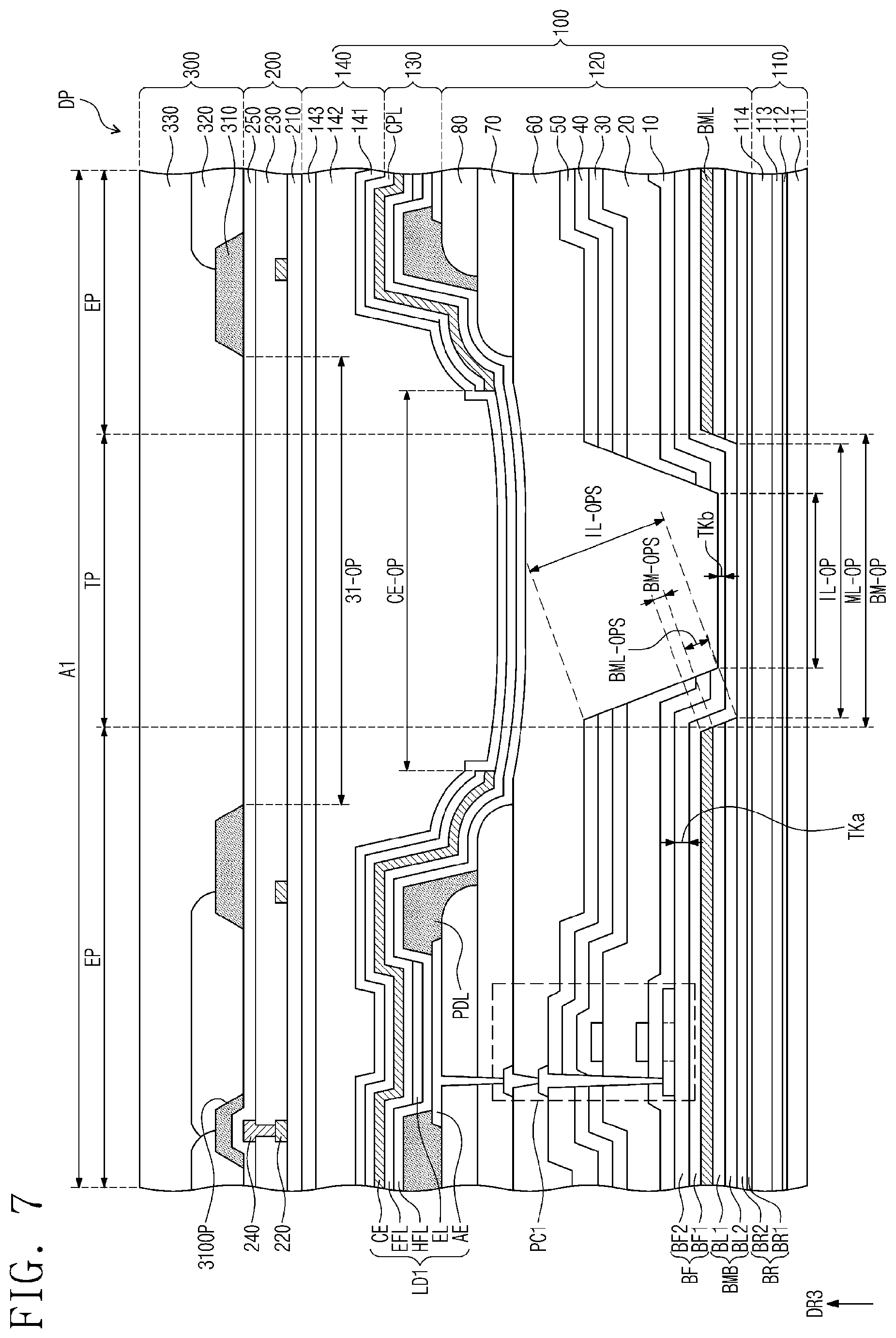 Patent US12568163 Figure 9 – Display panel and electronic device having the same