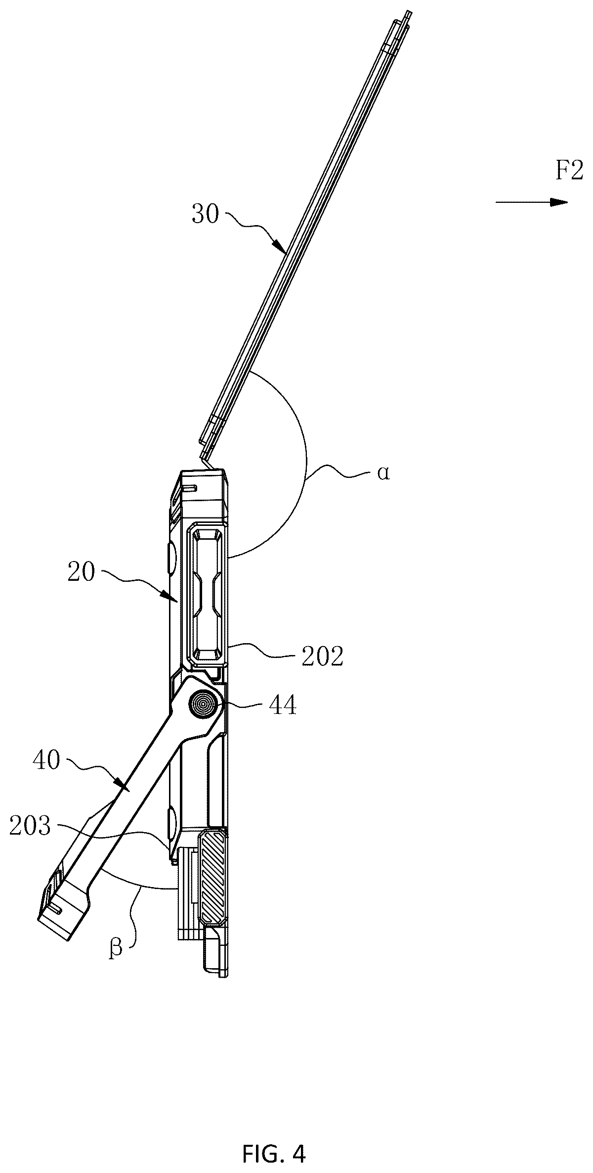 Patent US12568164 Figure 4 – Stand for mobile terminal