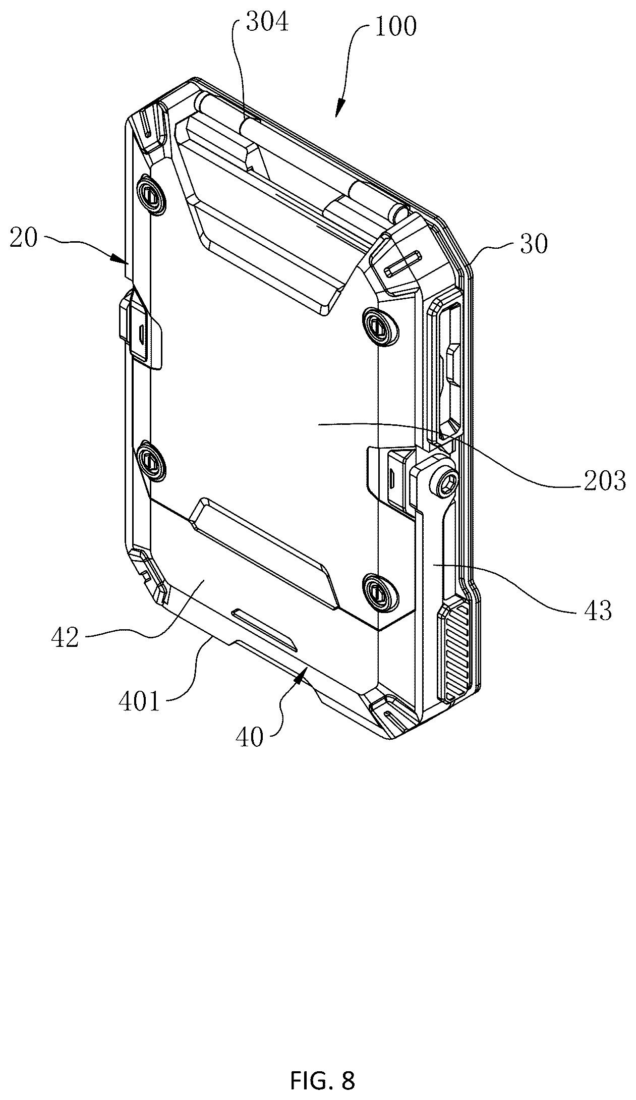 Patent US12568164 Figure 8 – Stand for mobile terminal