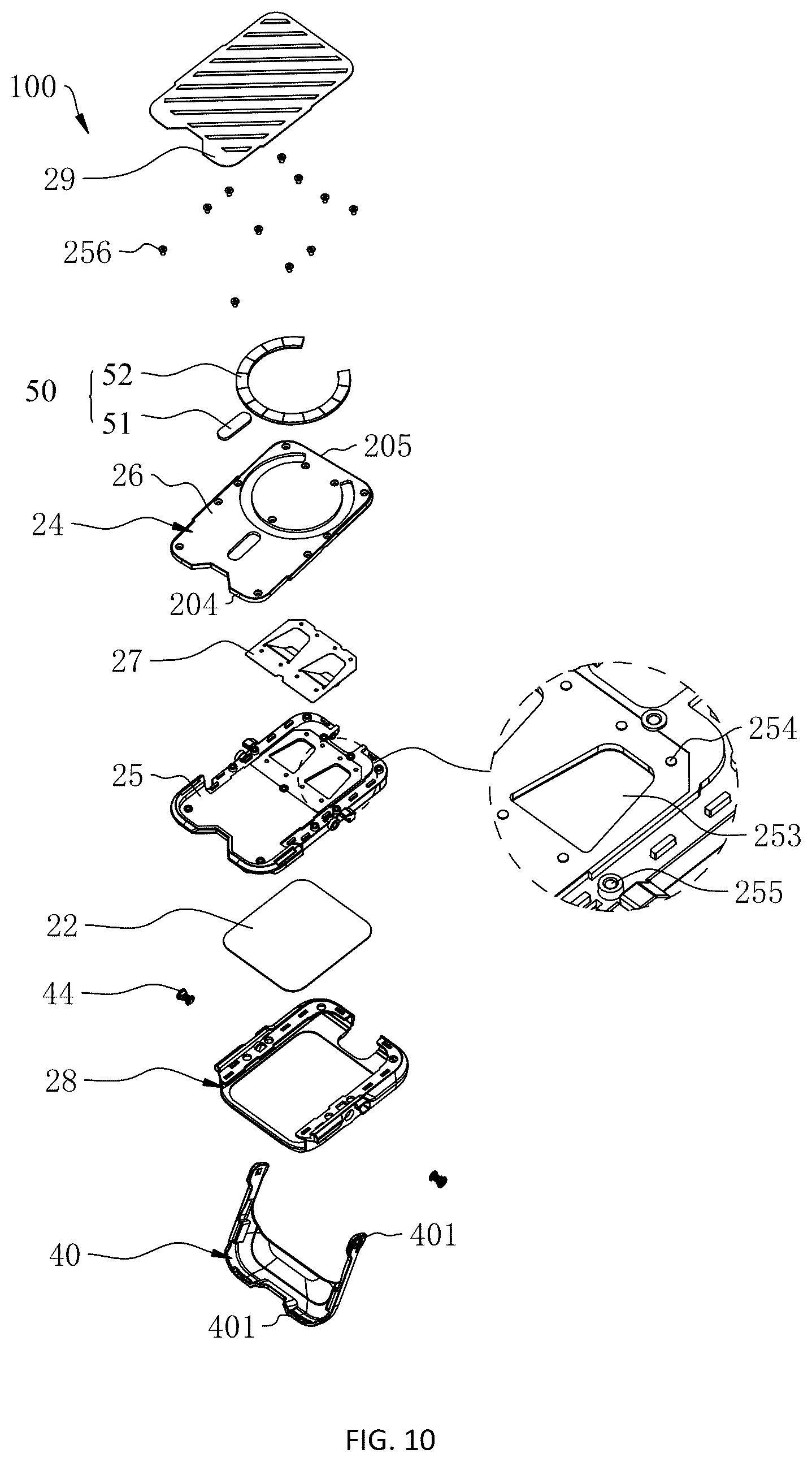 Patent US12568164 Figure 10 – Stand for mobile terminal