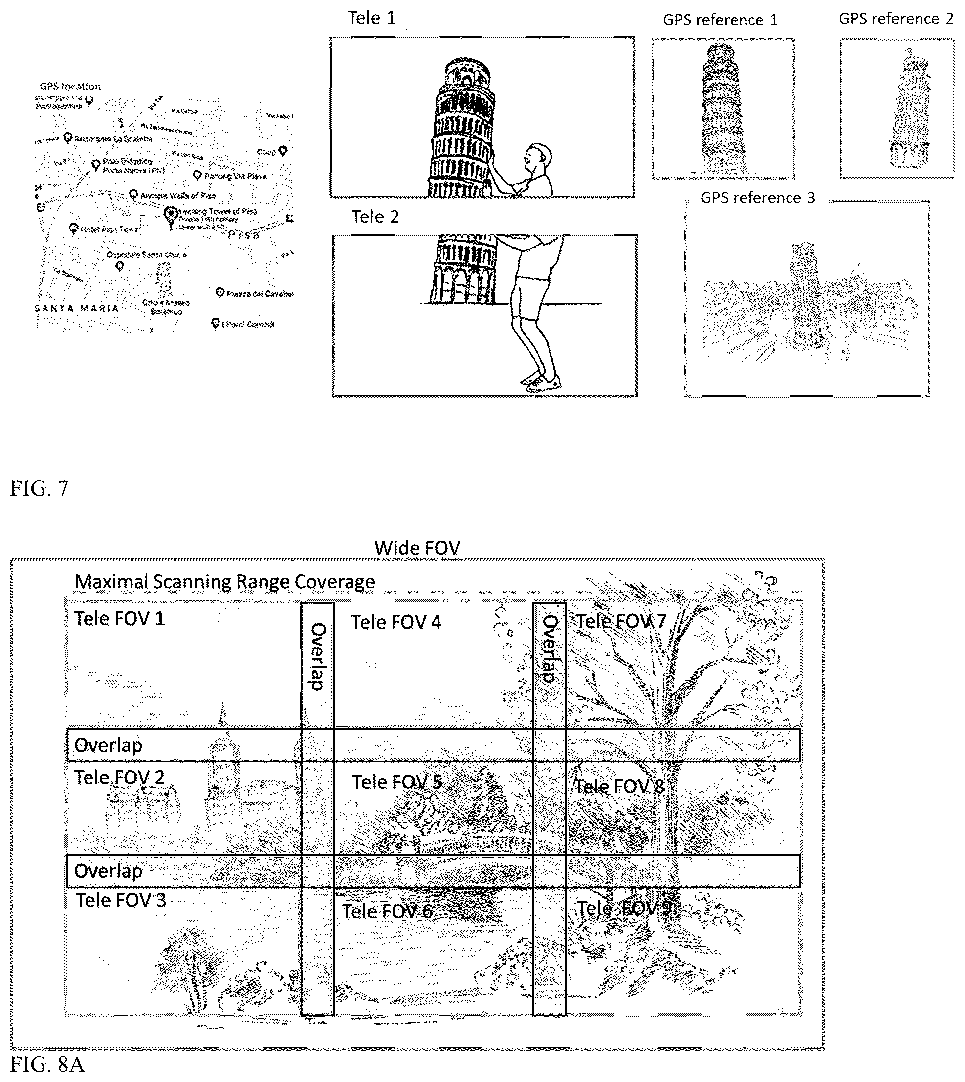 Patent US12568178 Figure 4 – Image stitching in the presence of a full field of view reference image