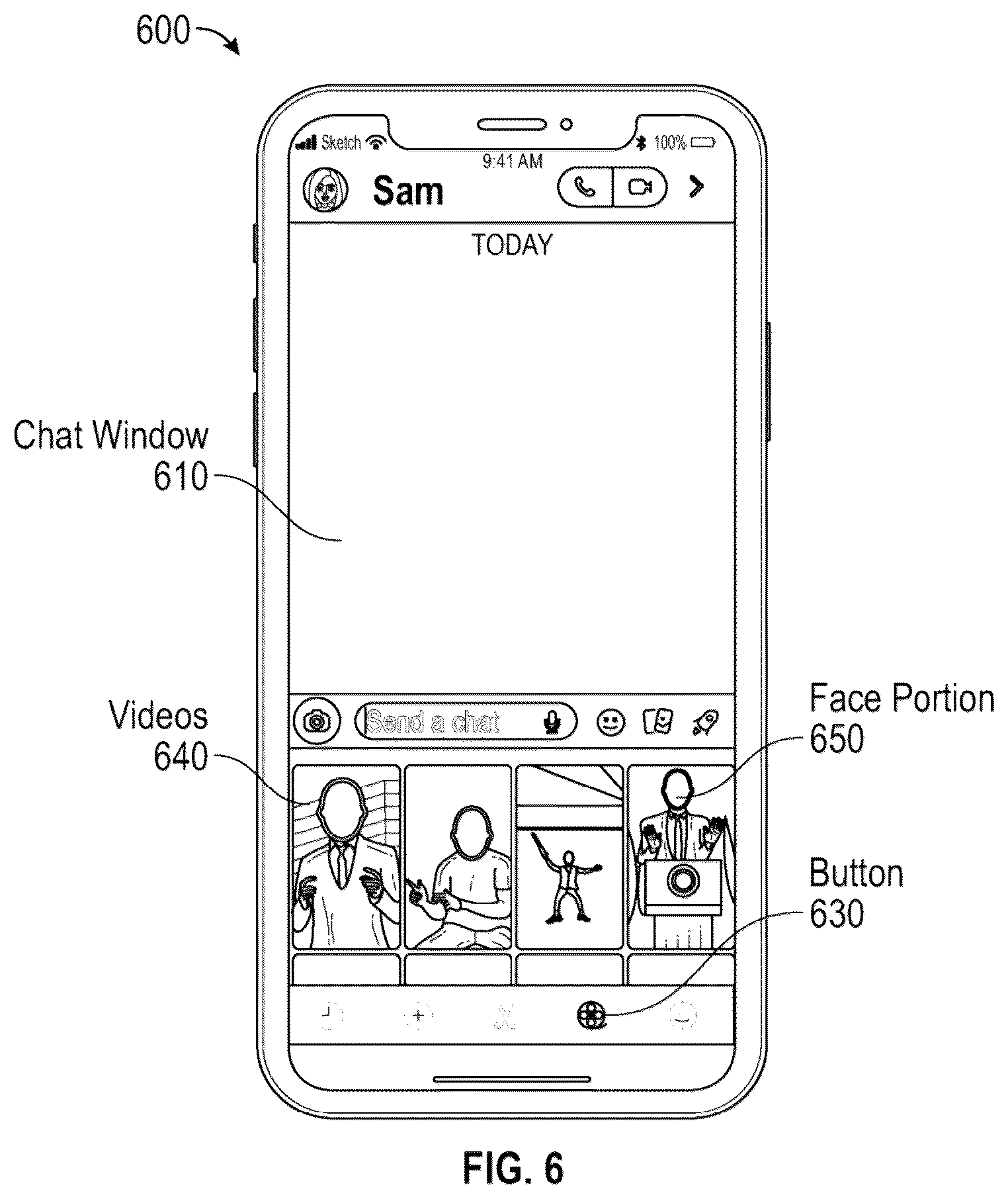 Patent US12568179 Figure 6 – Personalized videos featuring multiple persons