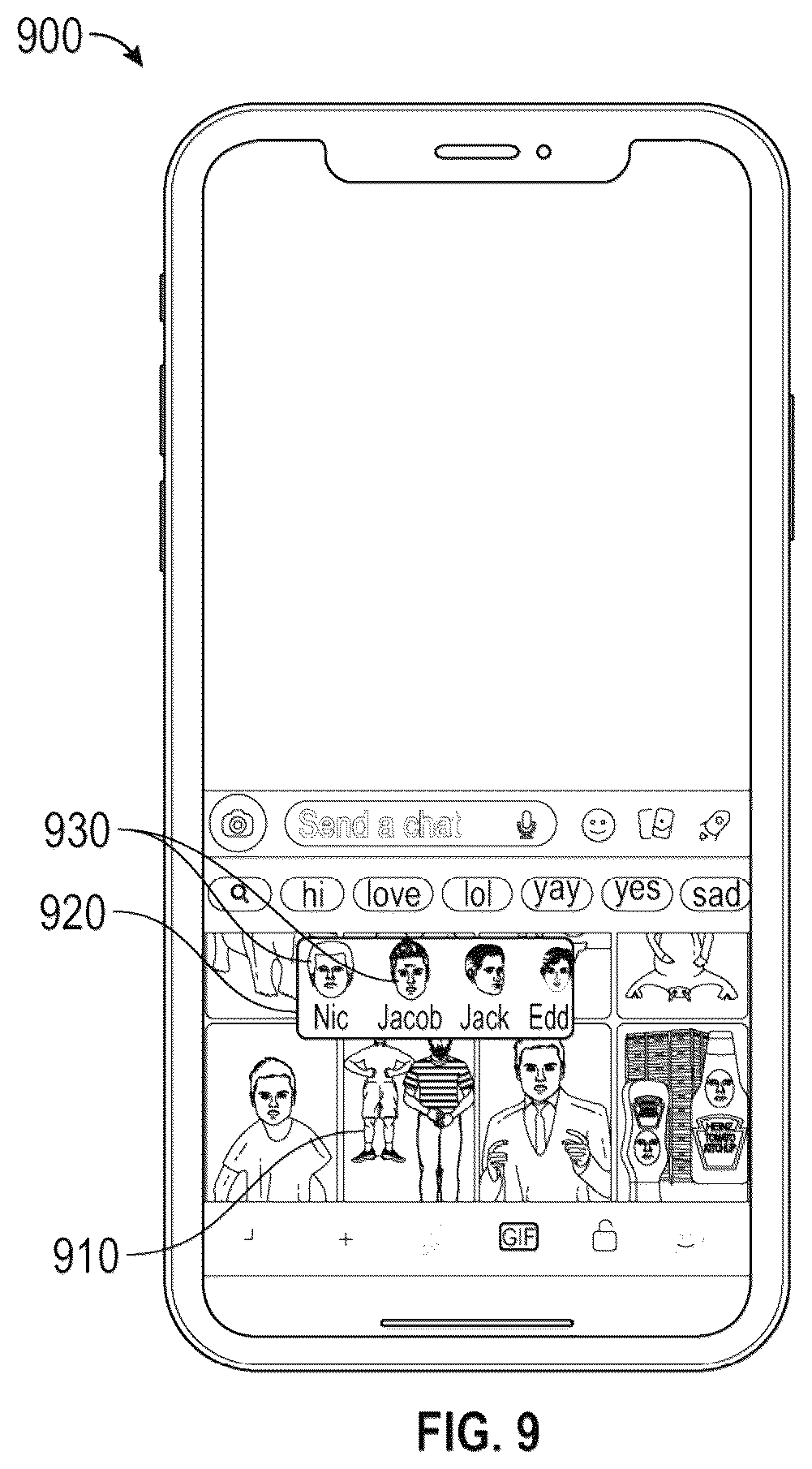 Patent US12568179 Figure 9 – Personalized videos featuring multiple persons