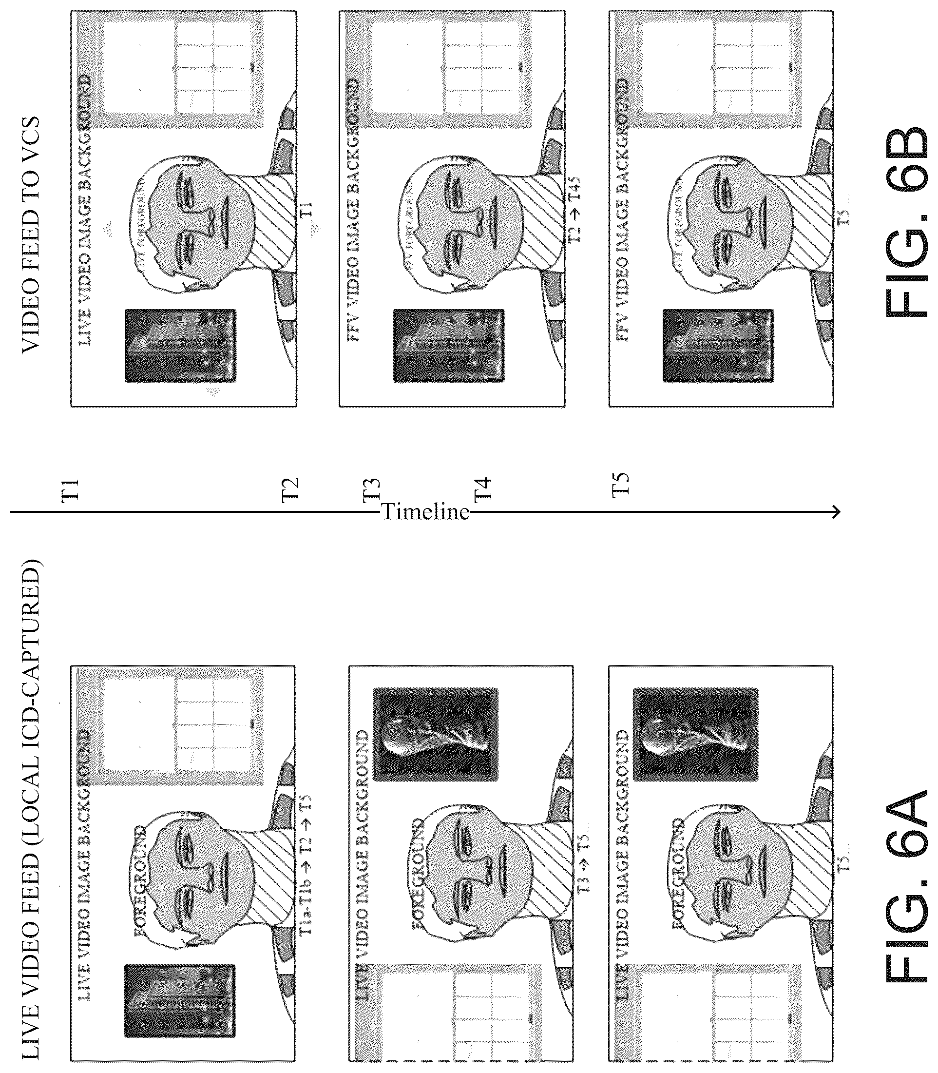 Patent US12568182 Figure 6 – Minimizing visual disruptions when transitioning from presenting a freeze frame video to presenting a live video during a video communication session
